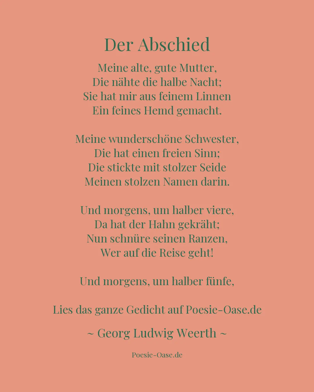Illustration zu Der Abschied