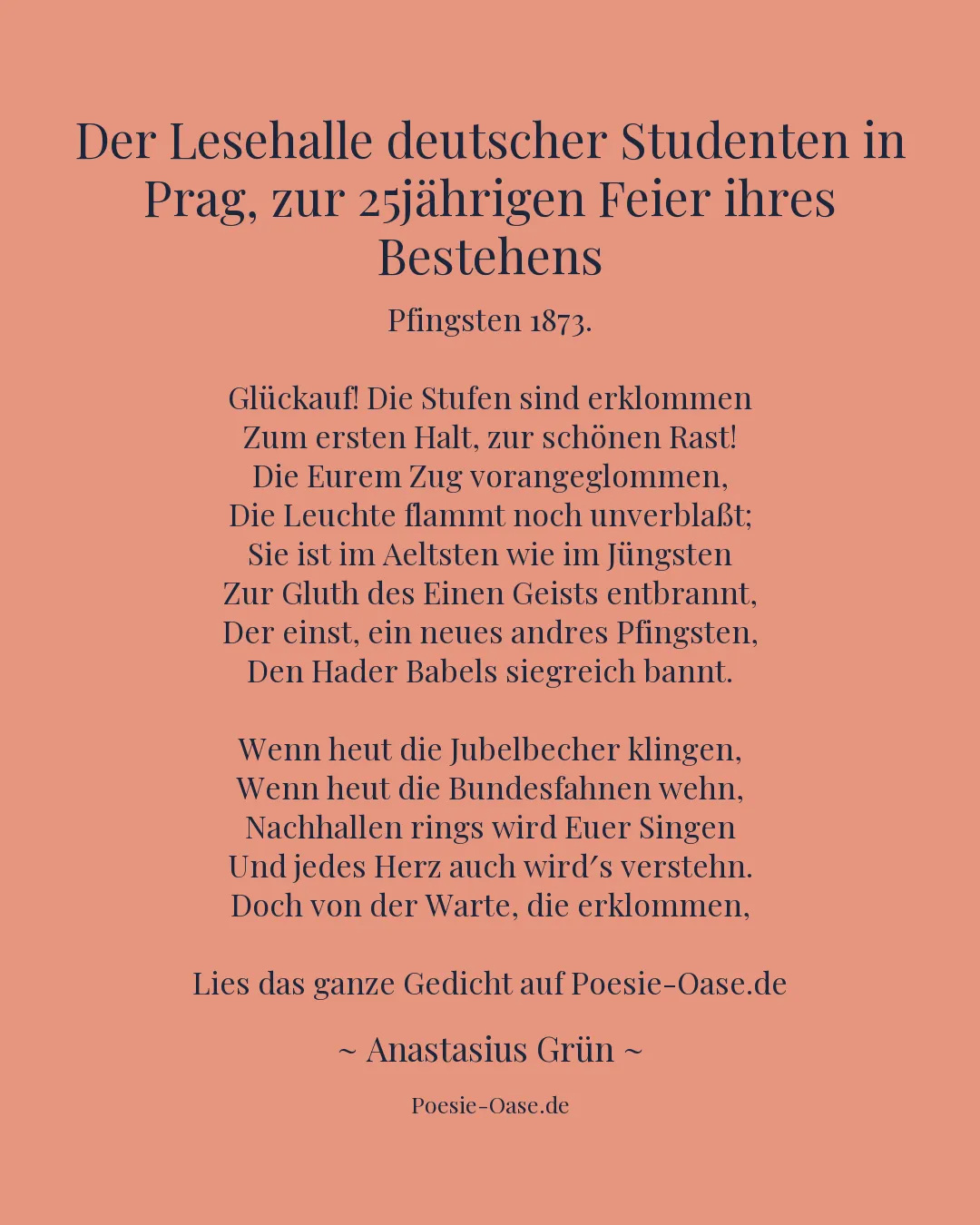 Illustration zu Der Lesehalle deutscher Studenten in Prag, zur 25jährigen Feier ihres Bestehens