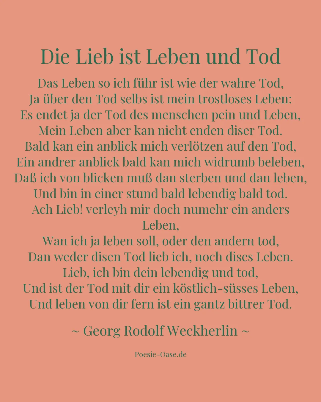 Illustration zu Die Lieb ist Leben und Tod