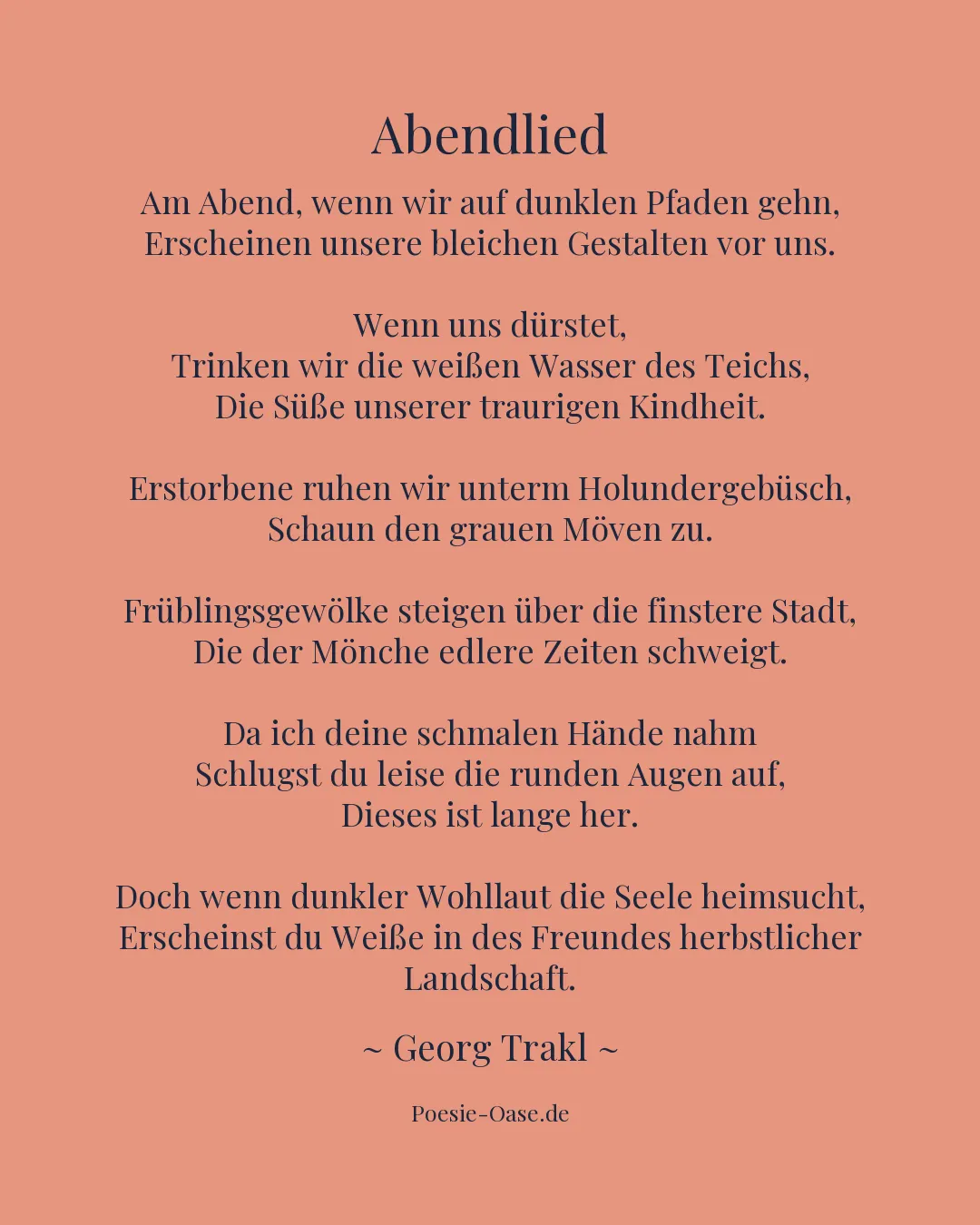 Illustration zu Abendlied