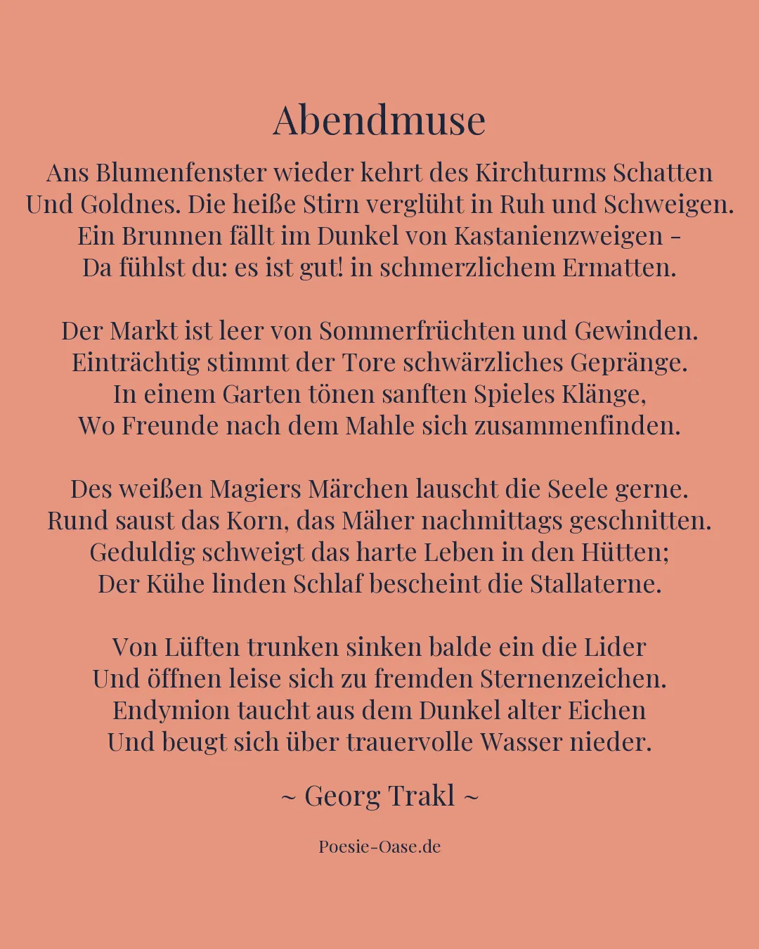 Illustration zu Abendmuse