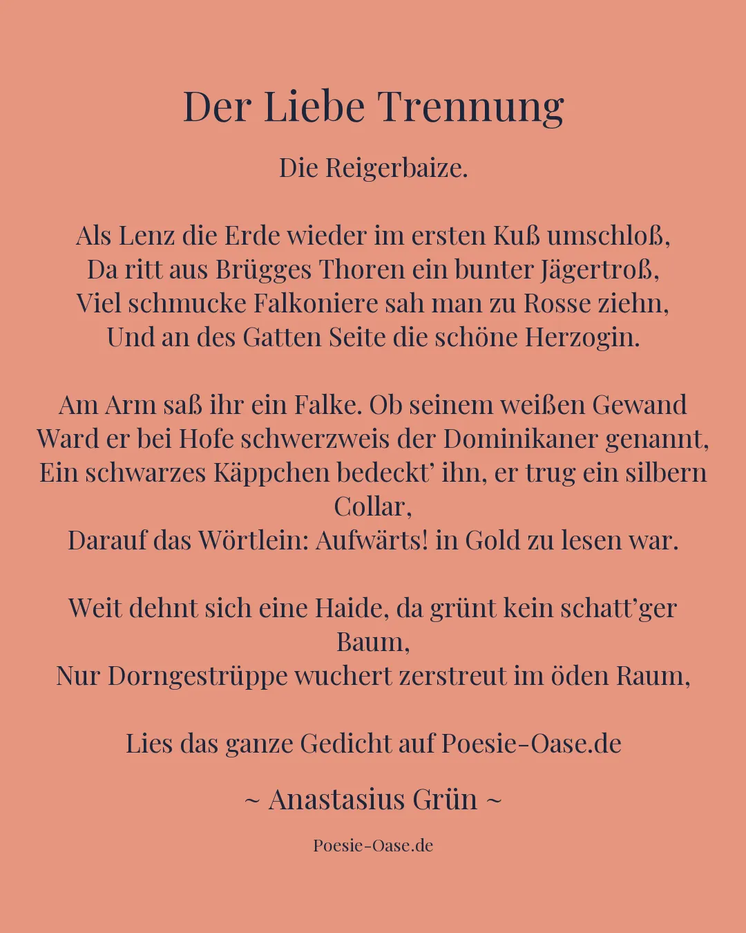 Illustration zu Der Liebe Trennung