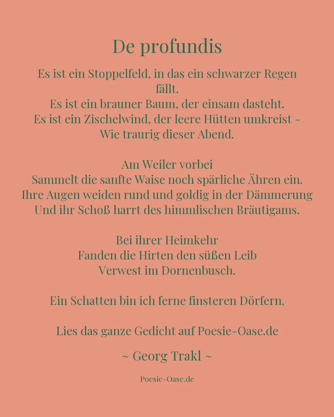 Illustration zu De profundis