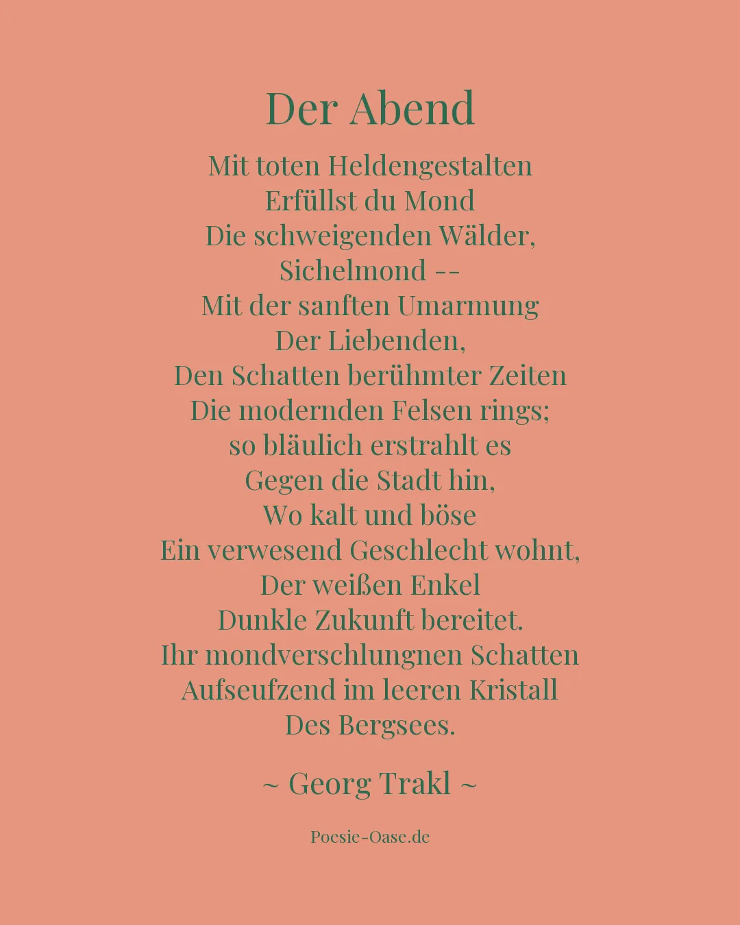 Illustration zu Der Abend