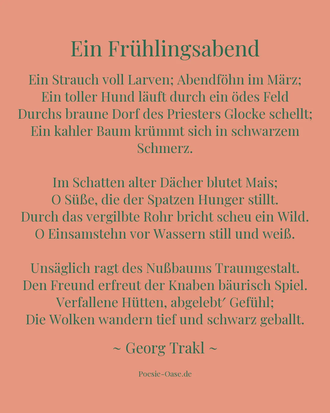 Illustration zu Ein Frühlingsabend