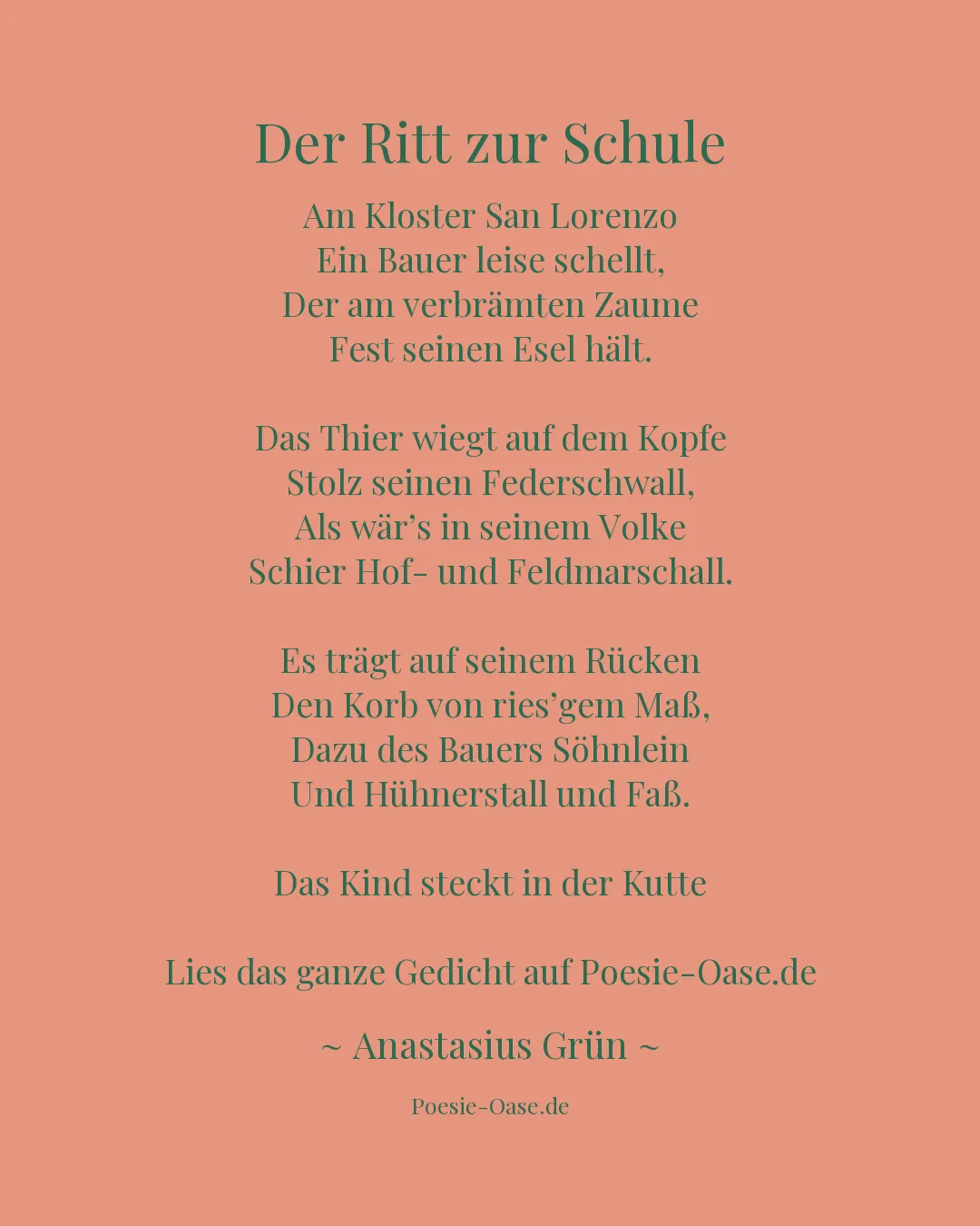 Illustration zu Der Ritt zur Schule