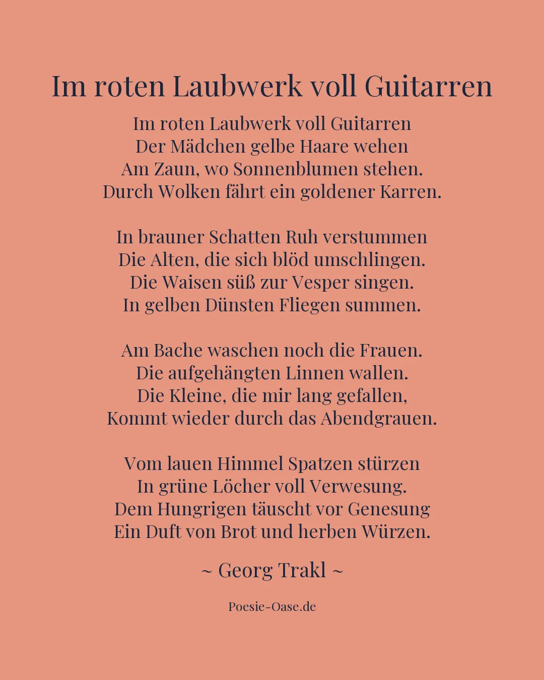 Illustration zu Im roten Laubwerk voll Guitarren