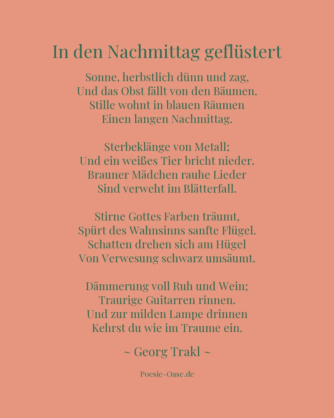 Illustration zu In den Nachmittag geflüstert