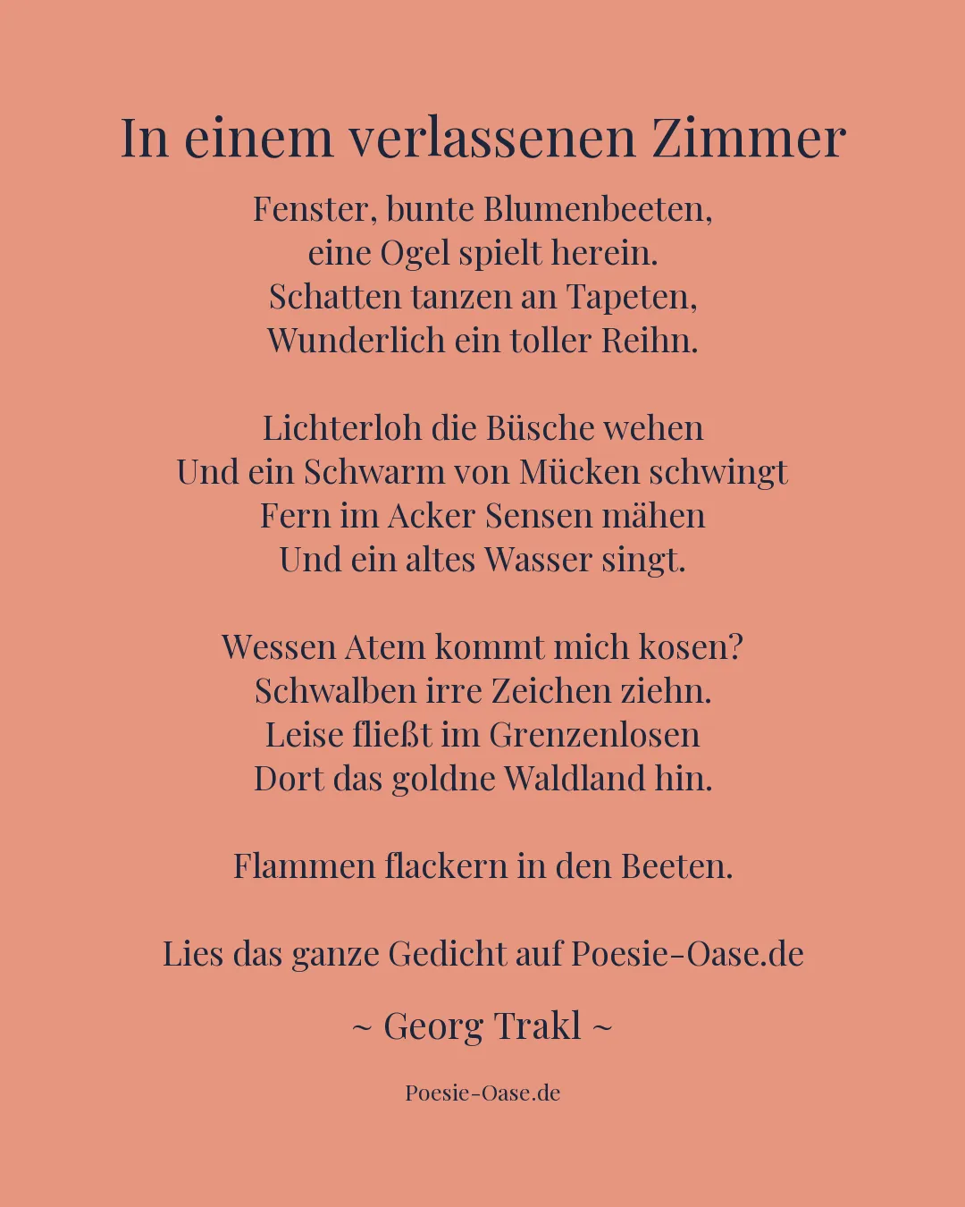 Illustration zu In einem verlassenen Zimmer