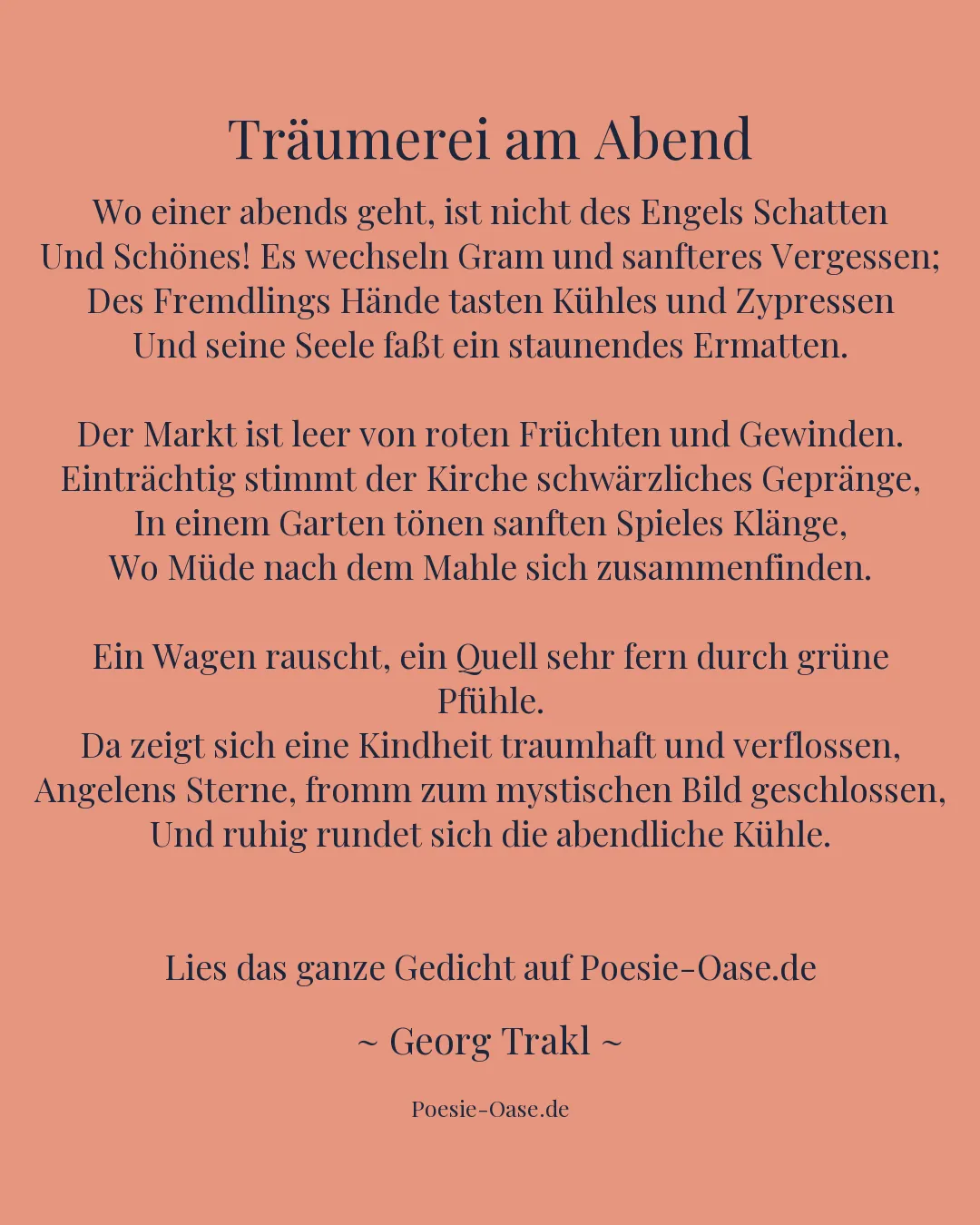 Illustration zu Träumerei am Abend