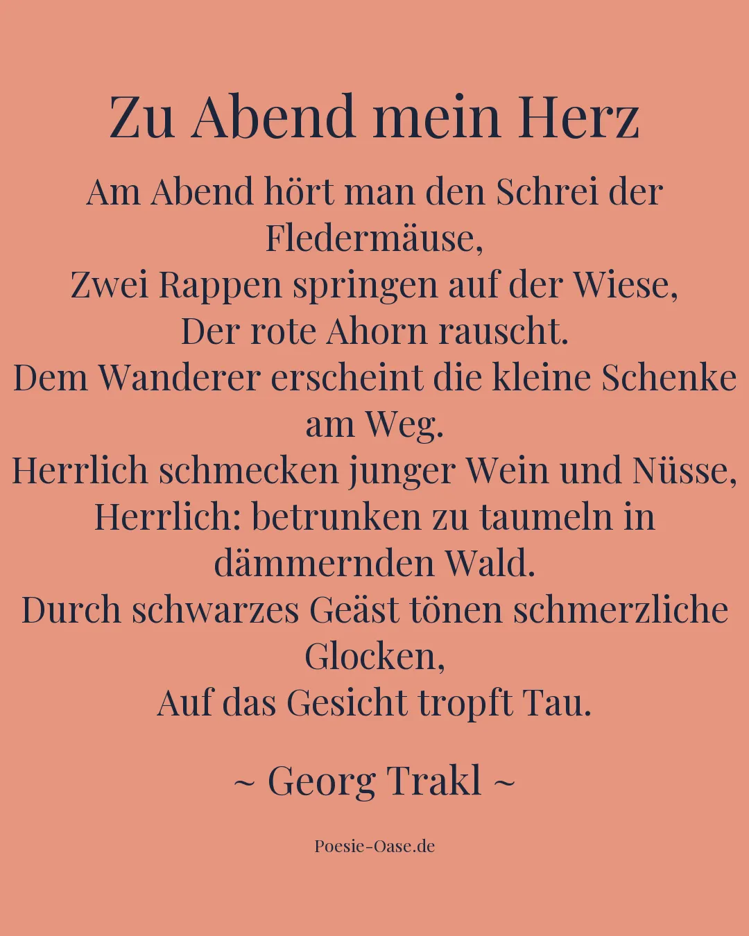 Illustration zu Zu Abend mein Herz