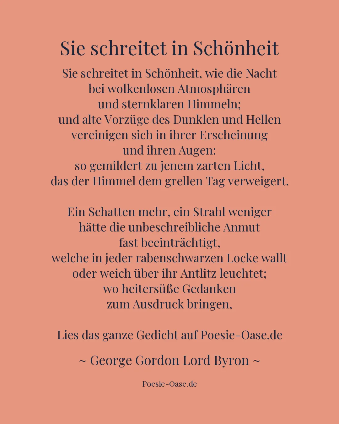 Illustration zu Sie schreitet in Schönheit