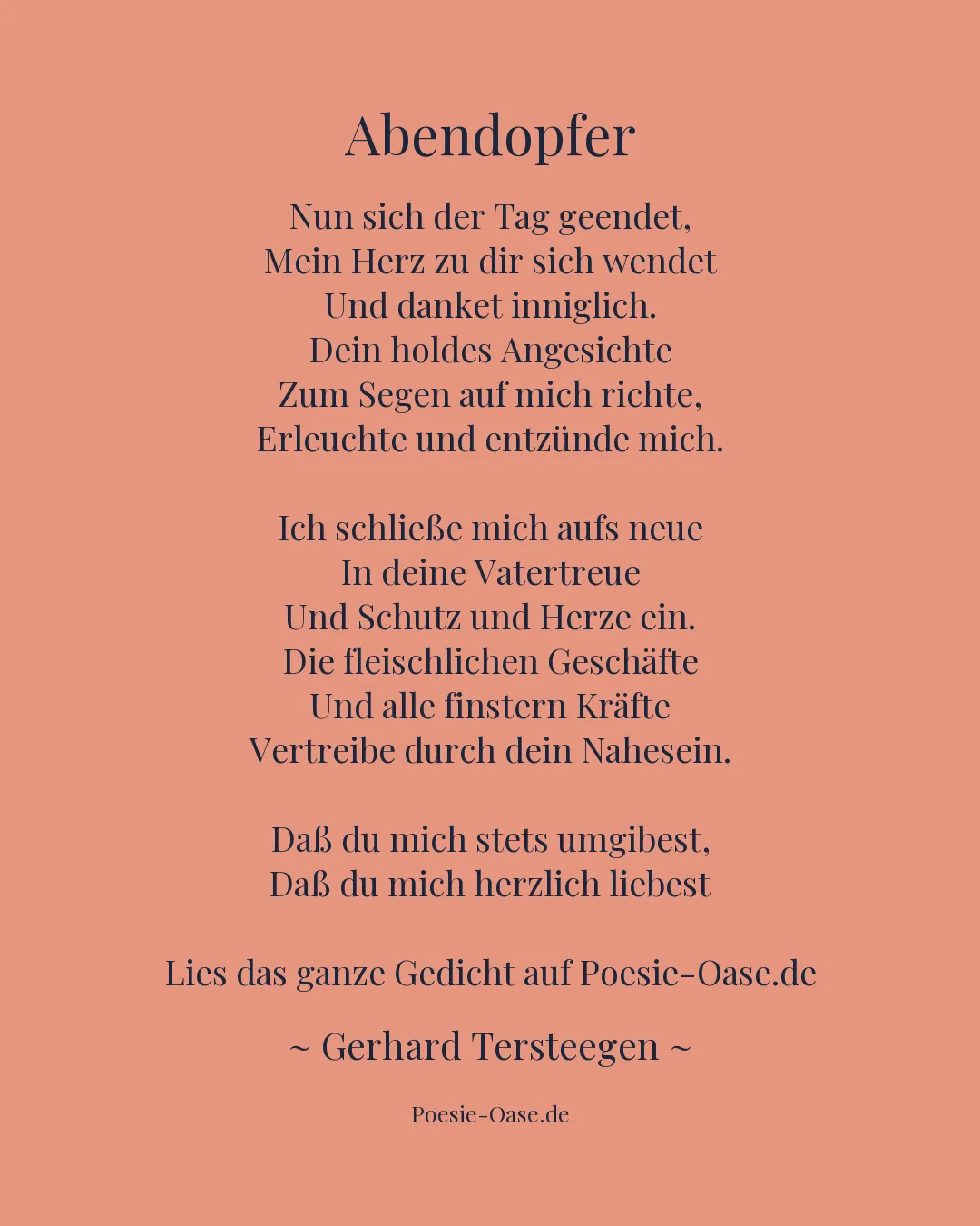 Illustration zu Abendopfer
