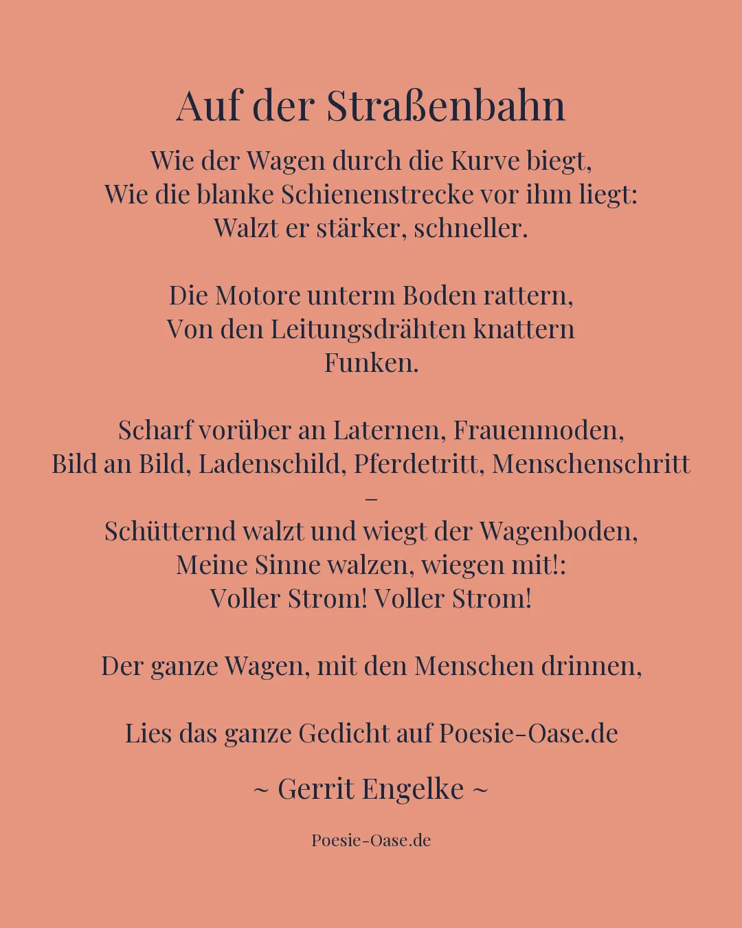 Illustration zu Auf der Straßenbahn