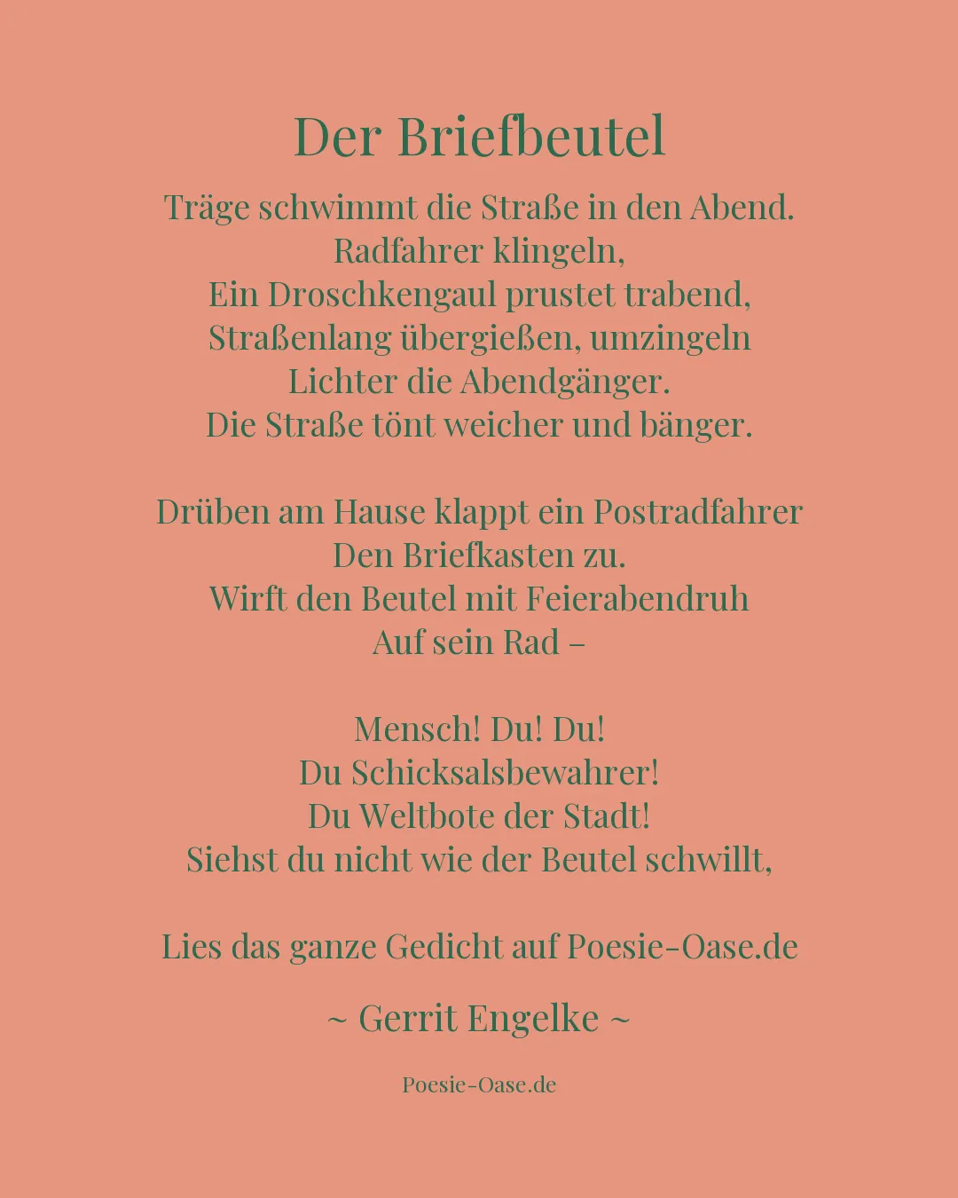 Illustration zu Der Briefbeutel