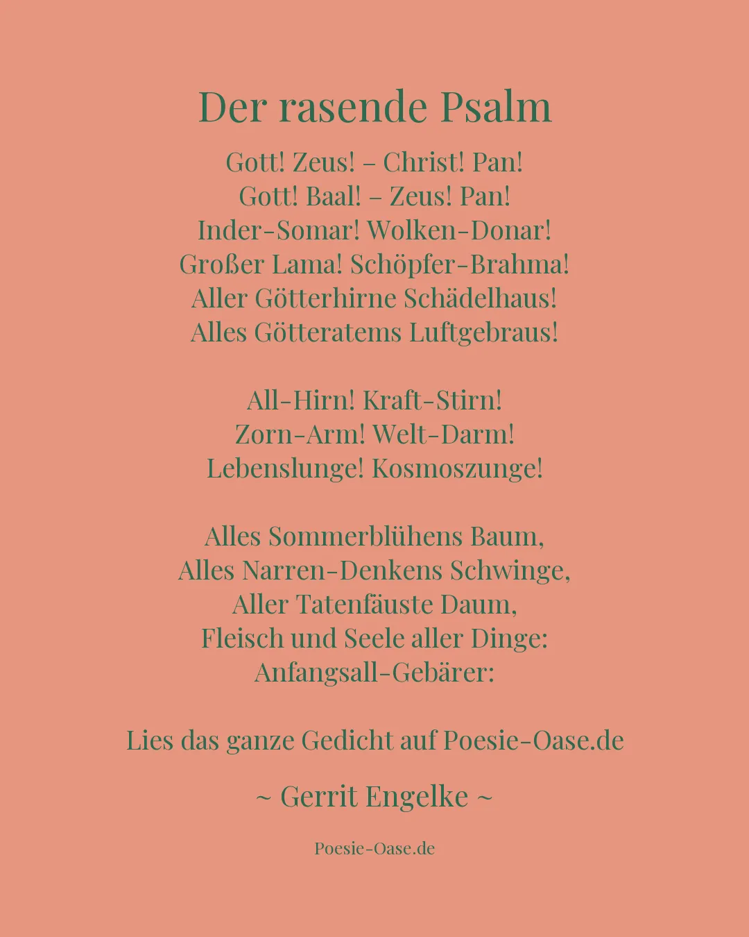 Illustration zu Der rasende Psalm