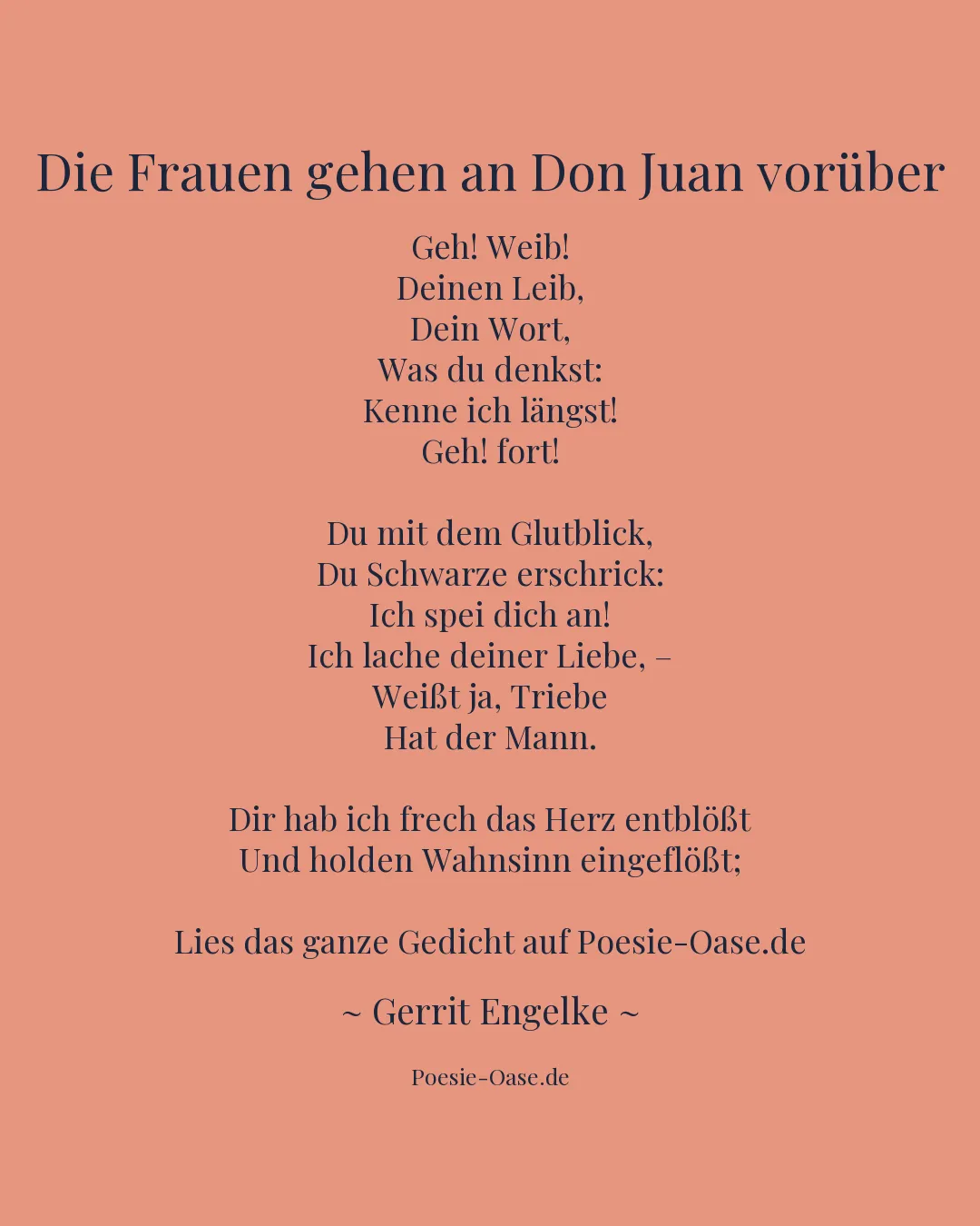 Illustration zu Die Frauen gehen an Don Juan vorüber