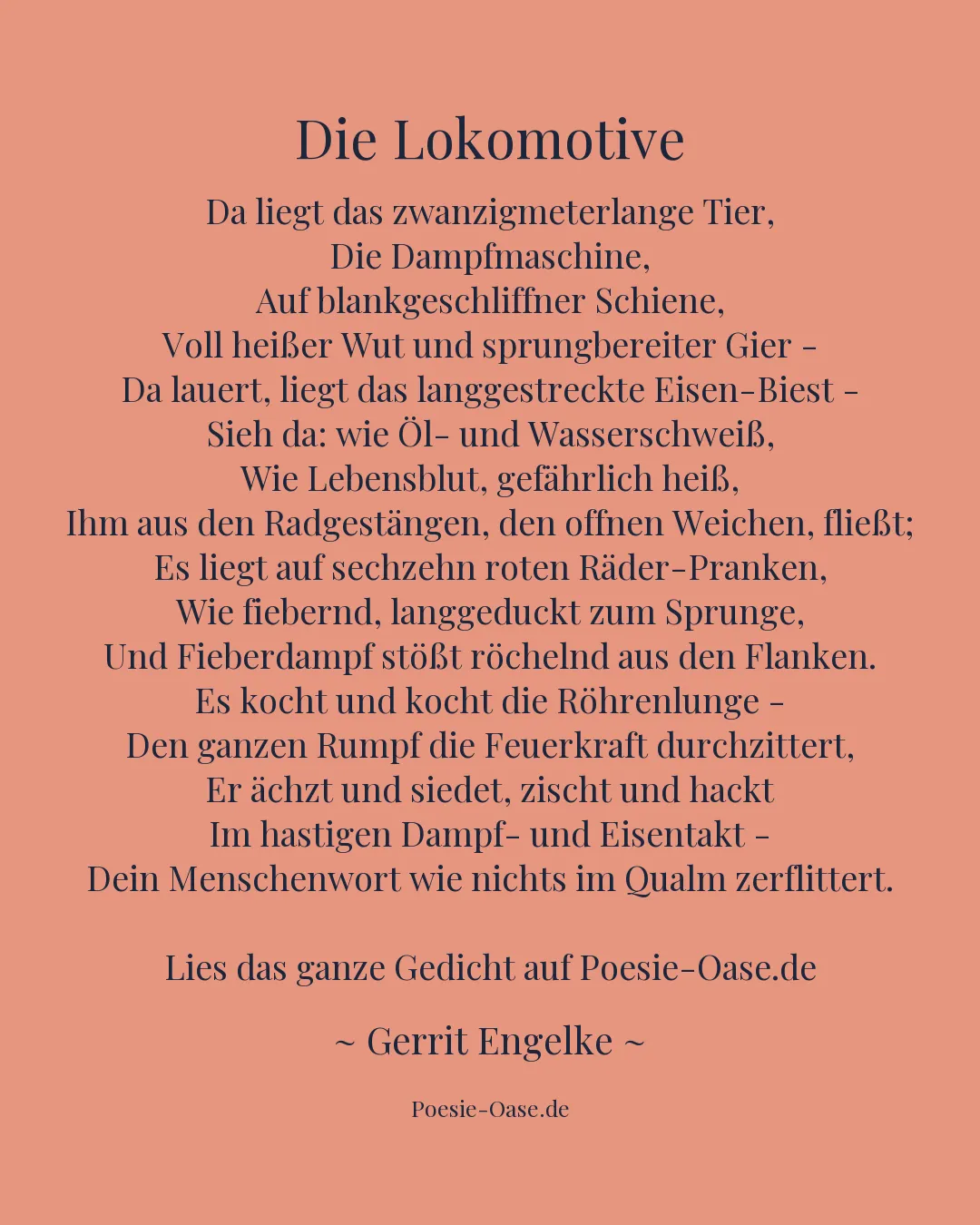 Illustration zu Die Lokomotive