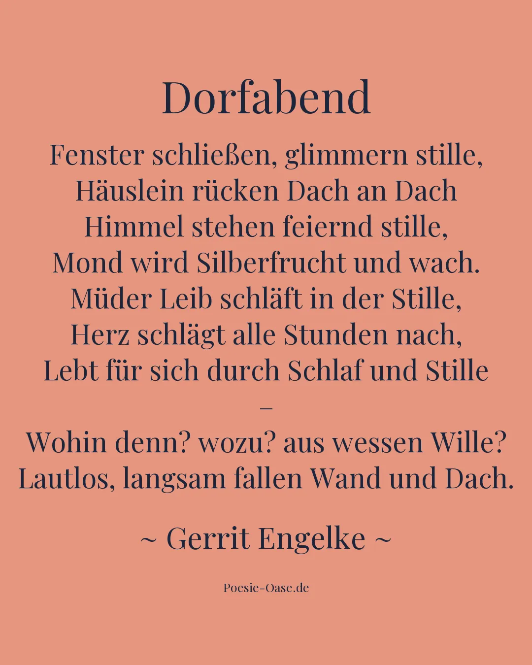 Illustration zu Dorfabend