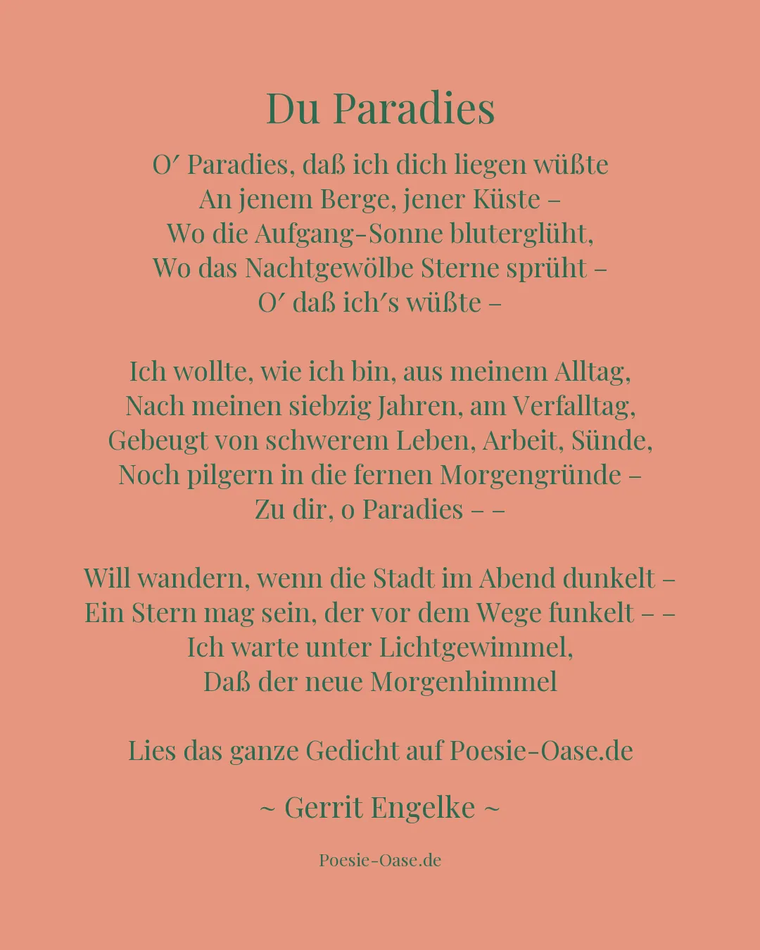 Illustration zu Du Paradies