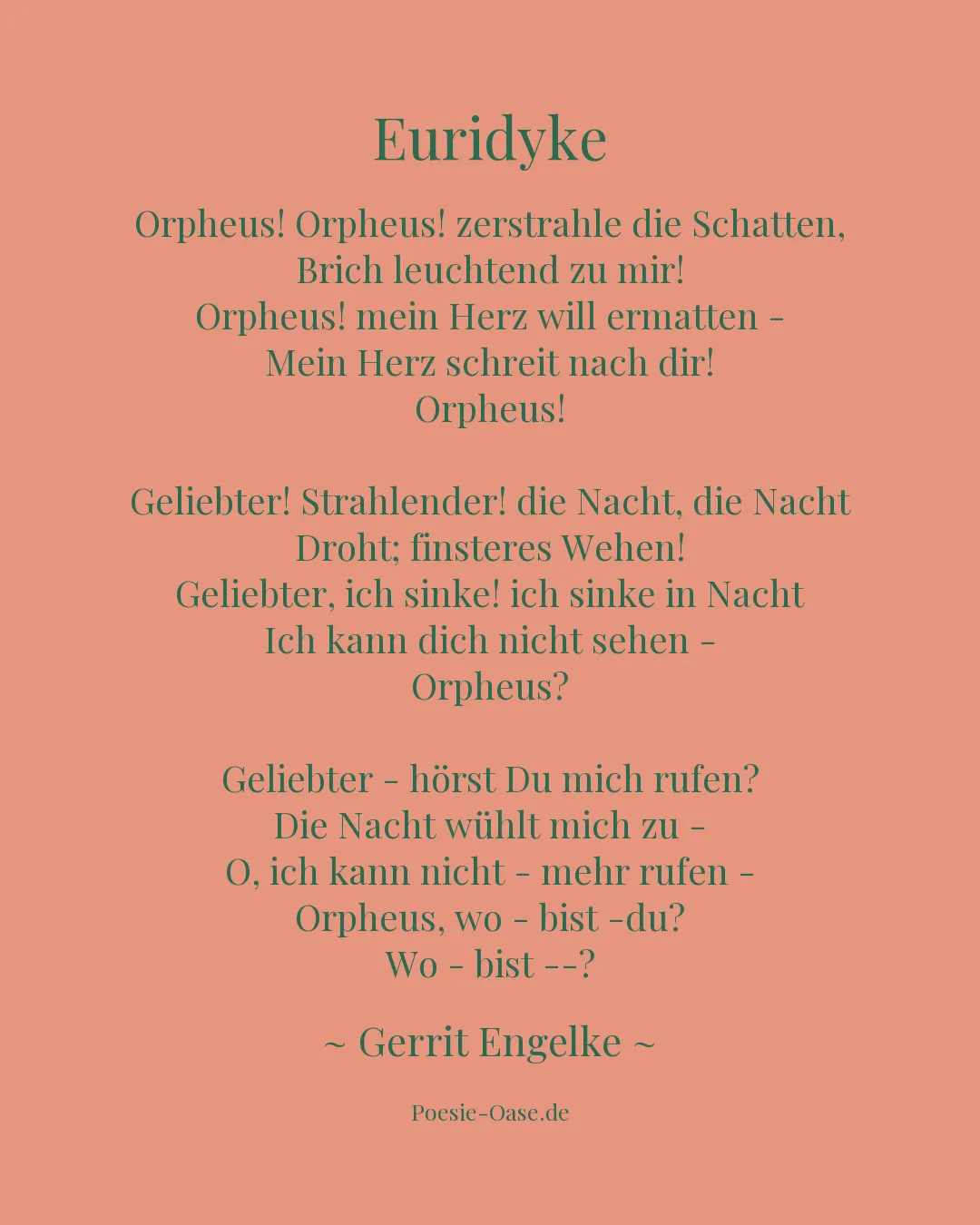 Illustration zu Euridyke