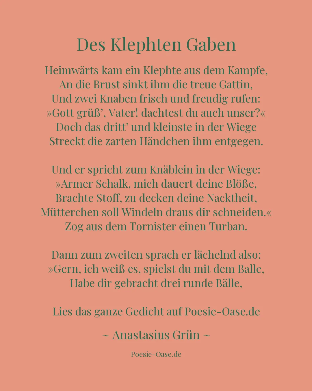 Illustration zu Des Klephten Gaben