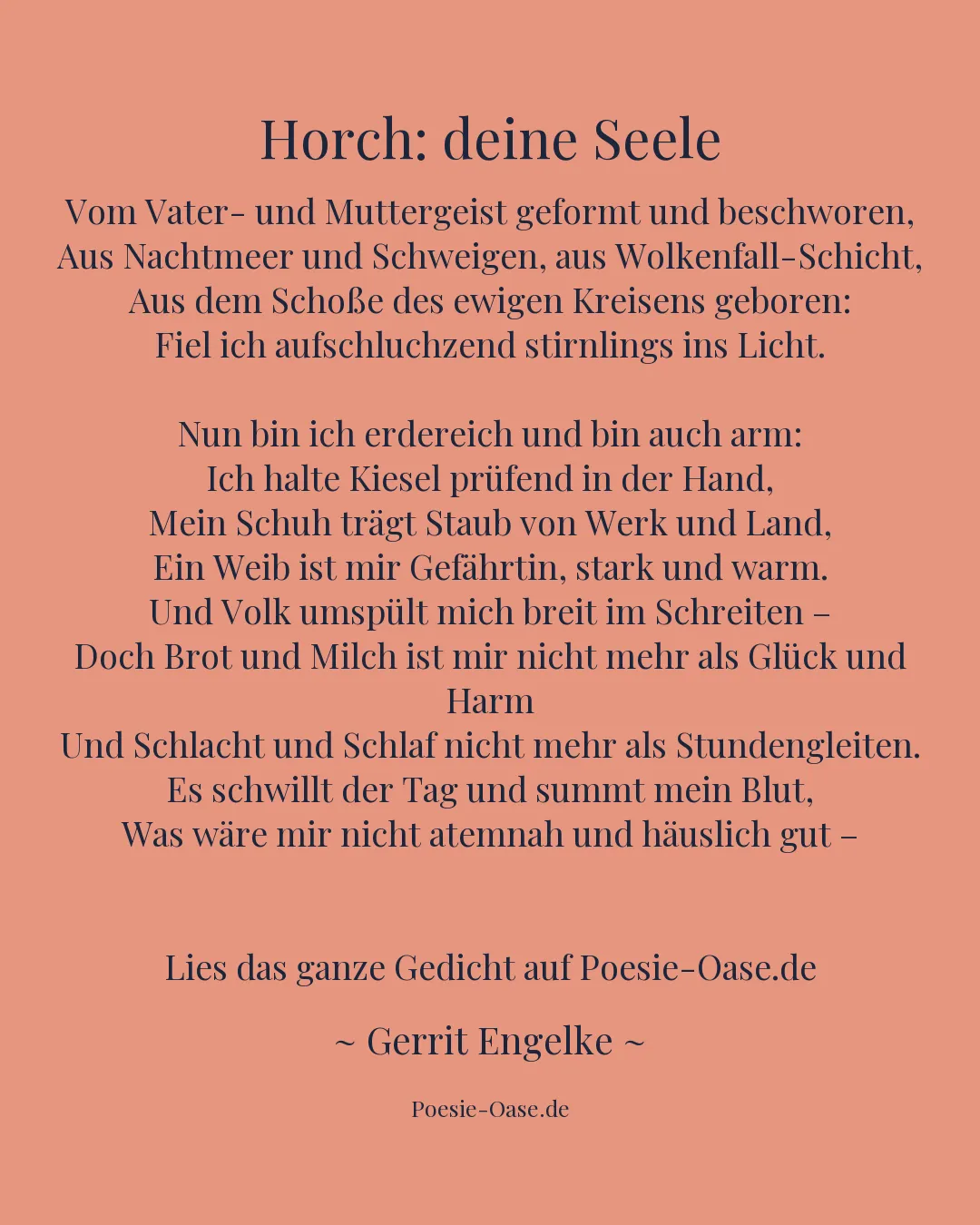 Illustration zu Horch: deine Seele