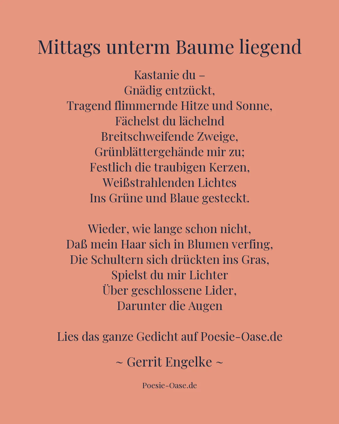 Illustration zu Mittags unterm Baume liegend