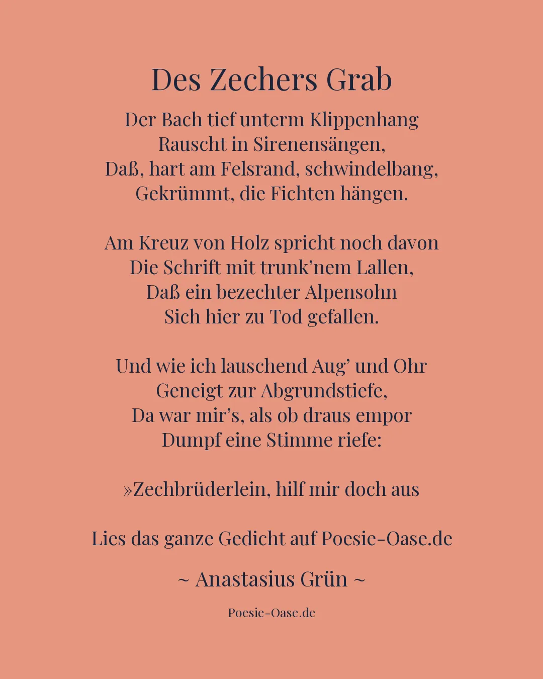 Illustration zu Des Zechers Grab