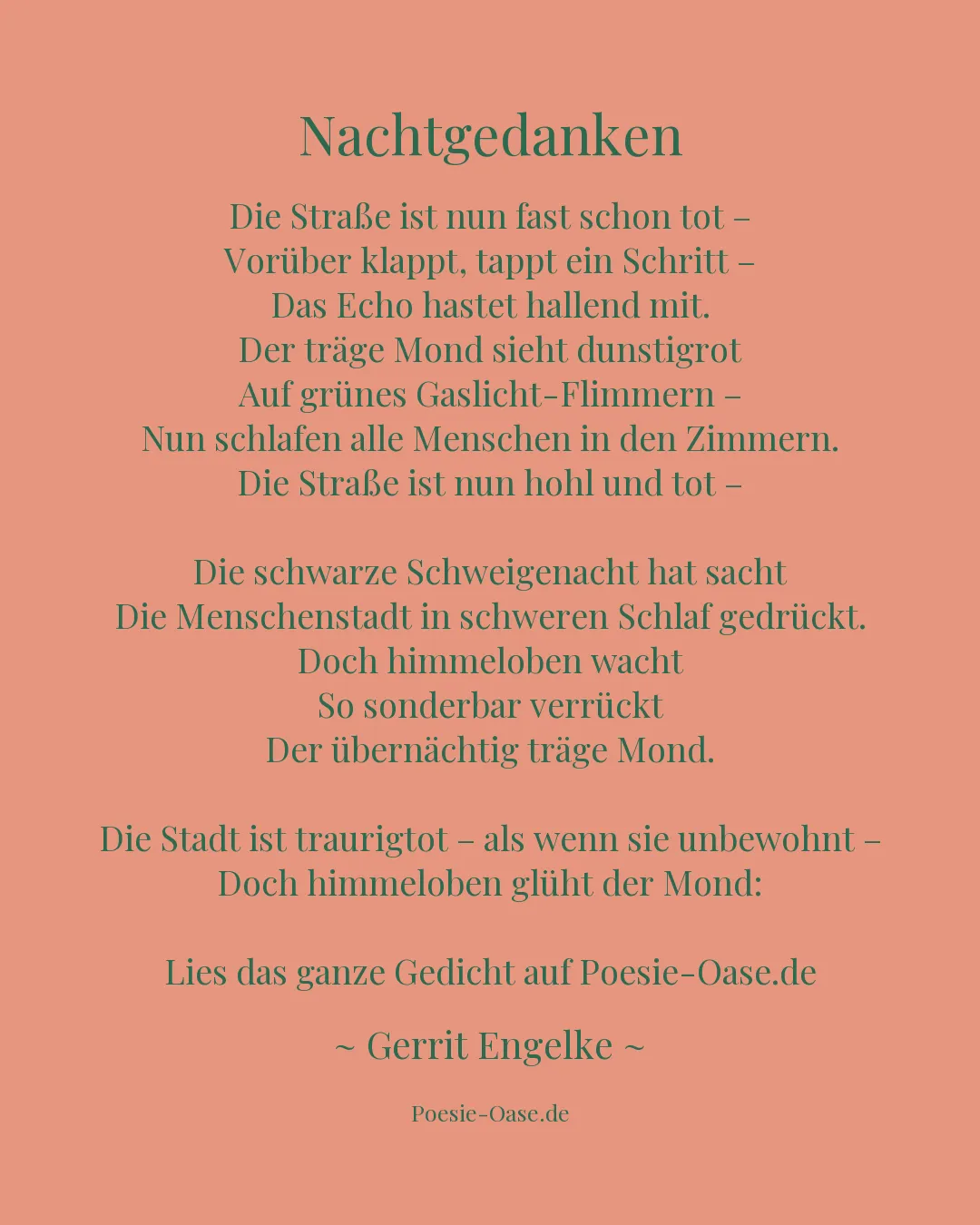 Illustration zu Nachtgedanken