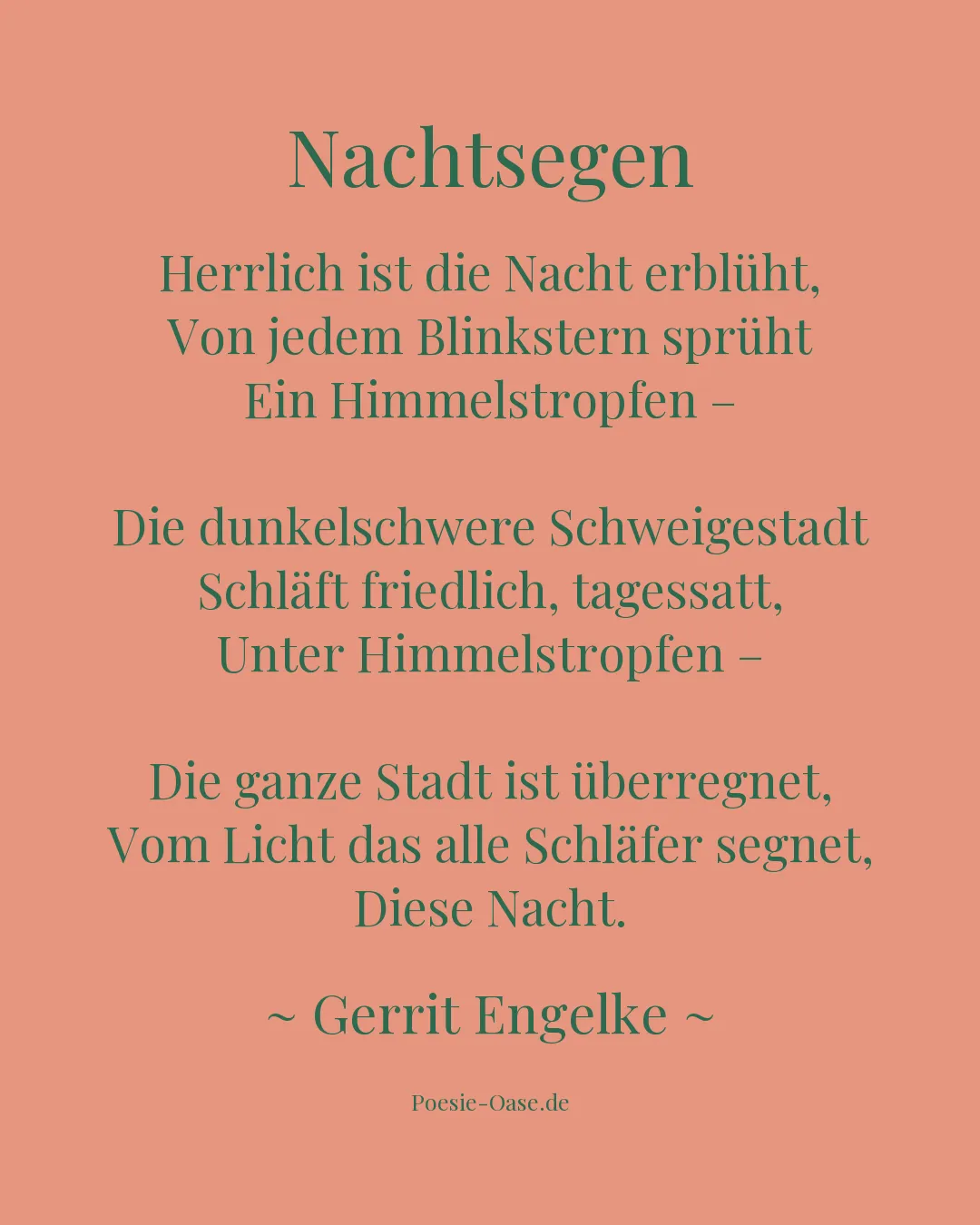 Illustration zu Nachtsegen
