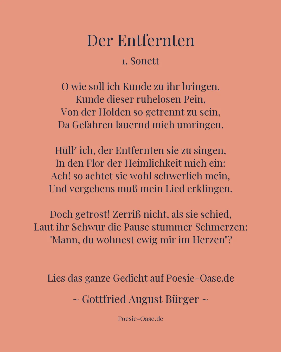 Illustration zu Der Entfernten