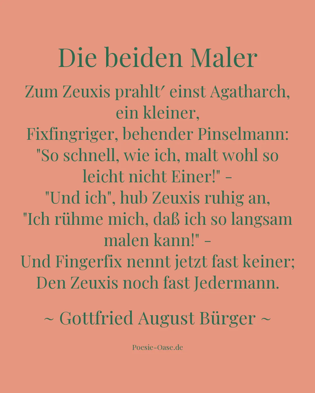 Illustration zu Die beiden Maler