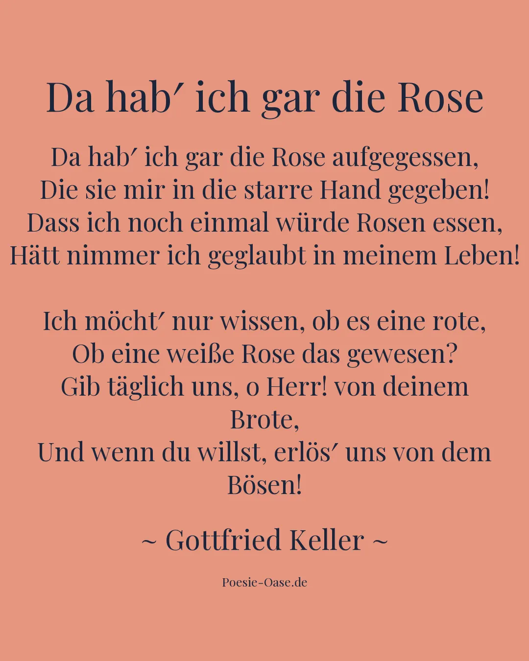 Illustration zu Da hab′ ich gar die Rose