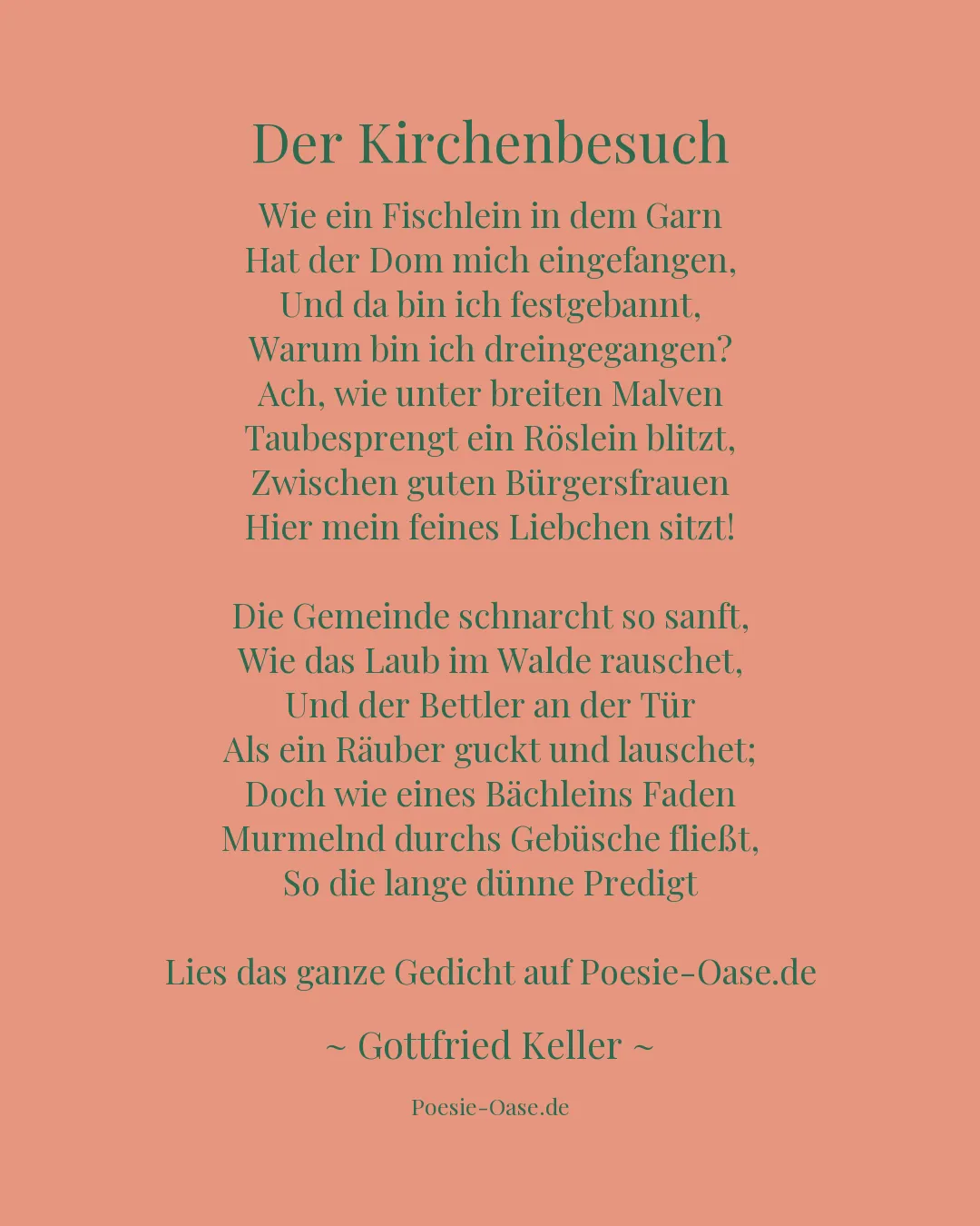 Illustration zu Der Kirchenbesuch