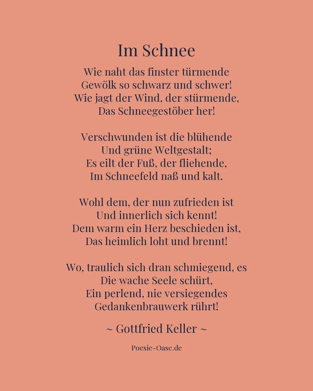 Illustration zu Im Schnee