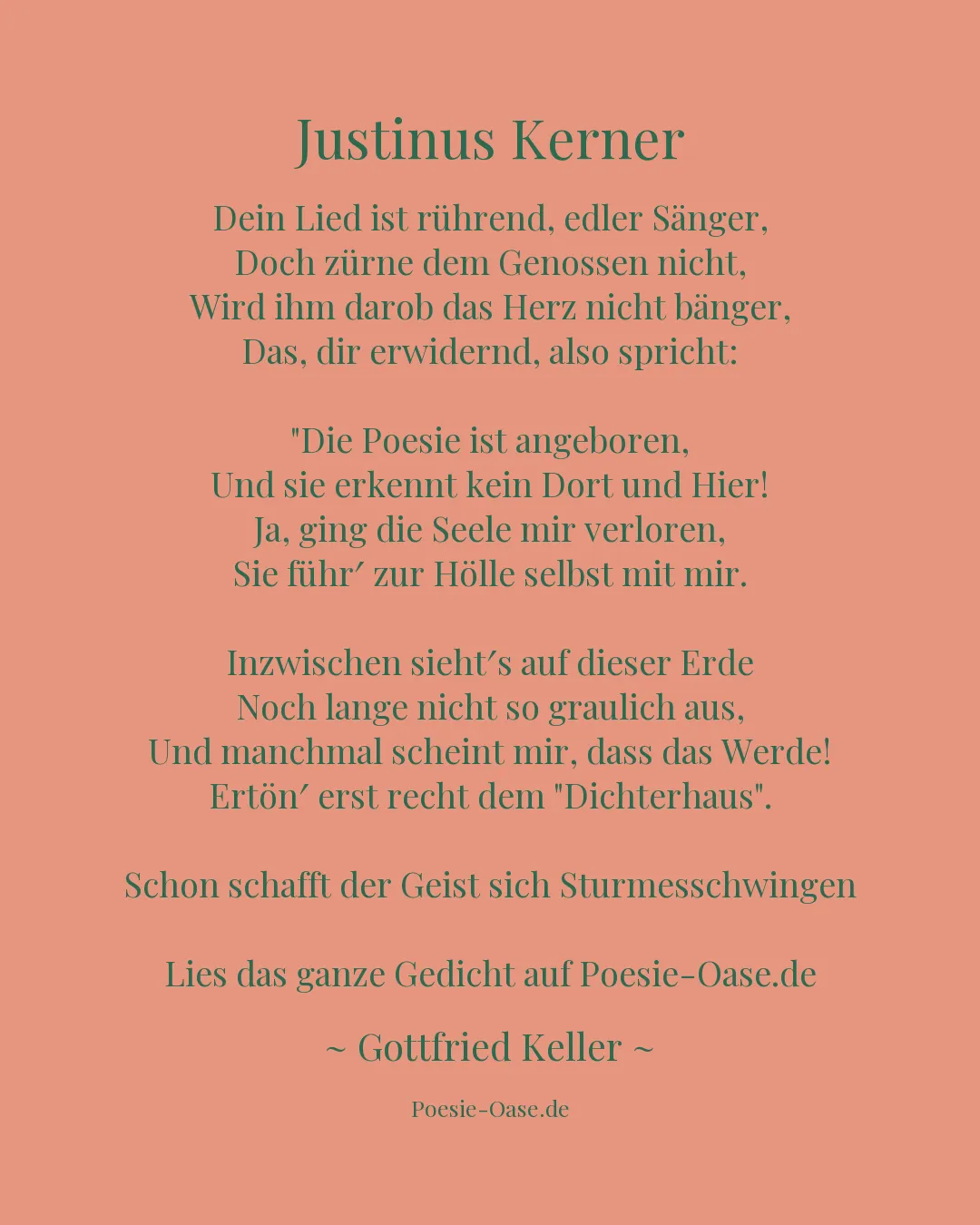 Illustration zu Justinus Kerner