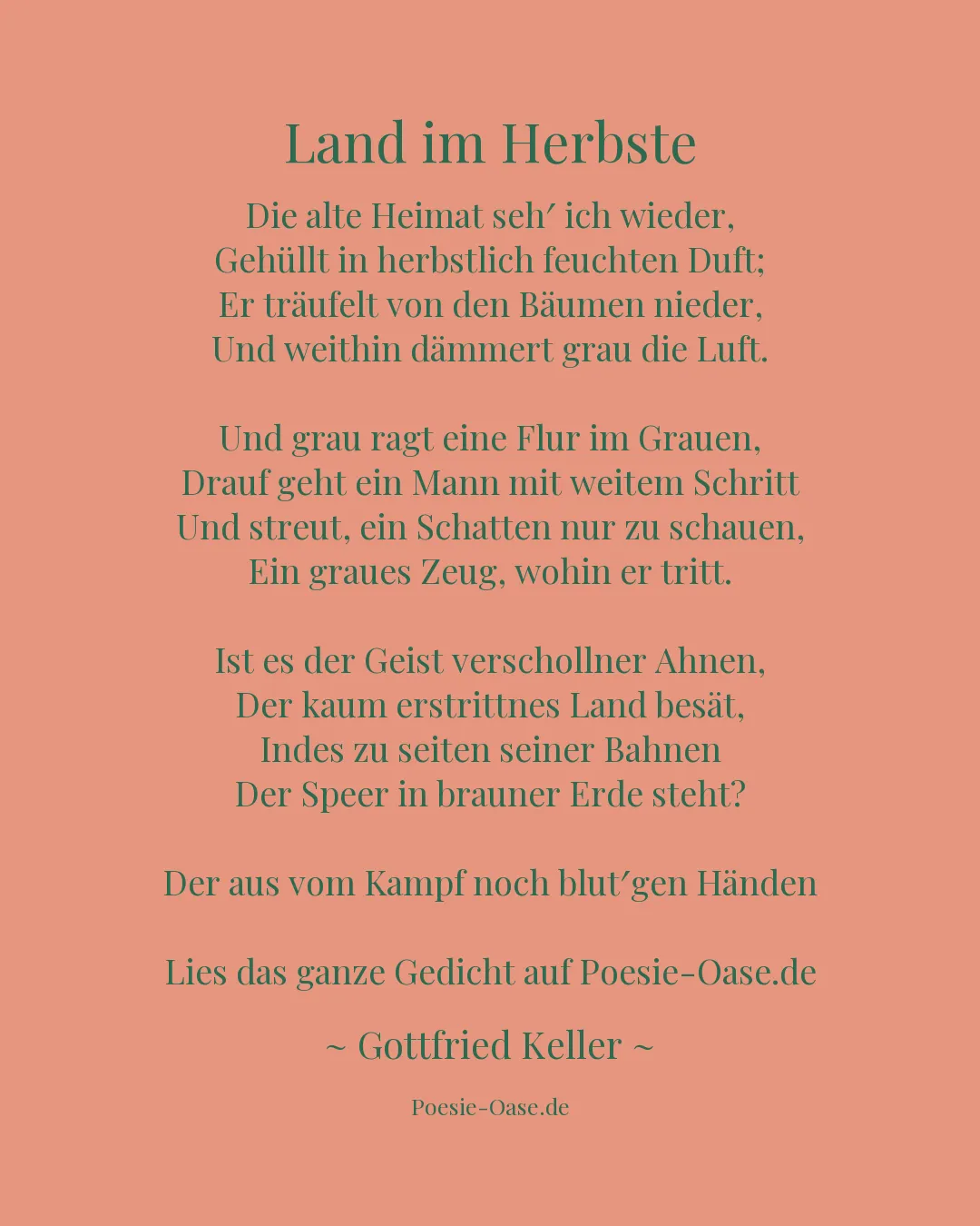 Illustration zu Land im Herbste