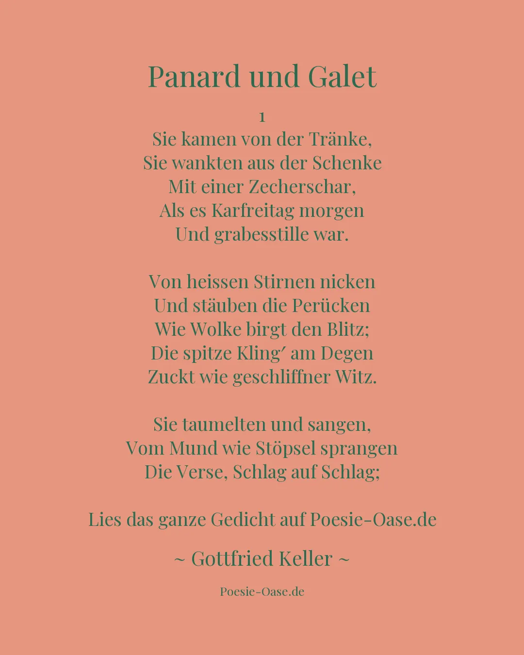 Illustration zu Panard und Galet