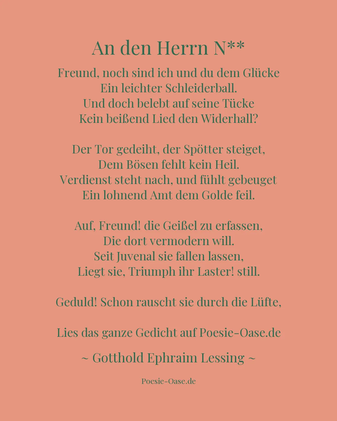 Illustration zu An den Herrn N**
