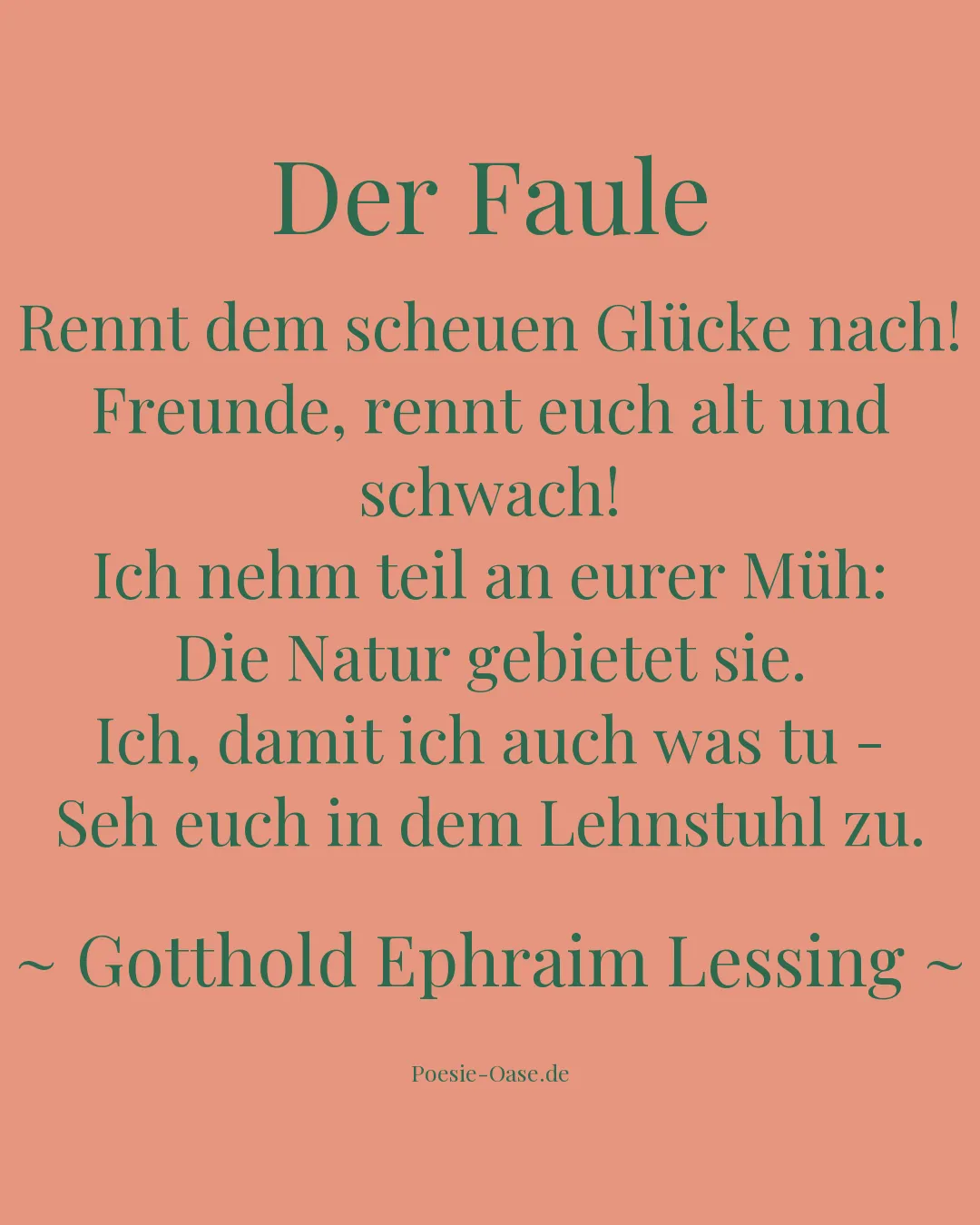 Illustration zu Der Faule