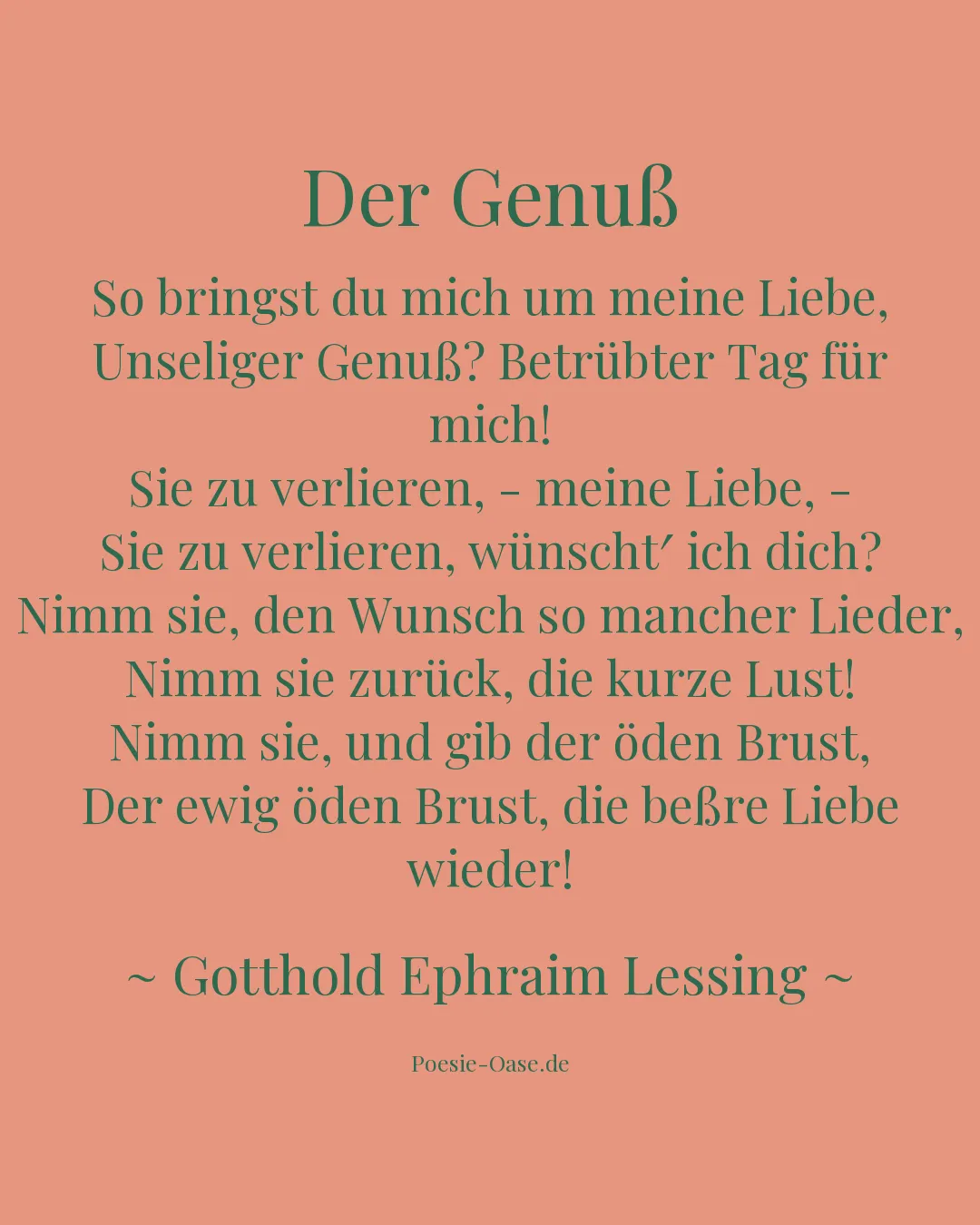 Illustration zu Der Genuß