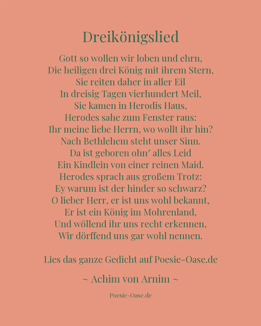 Illustration zu Dreikönigslied