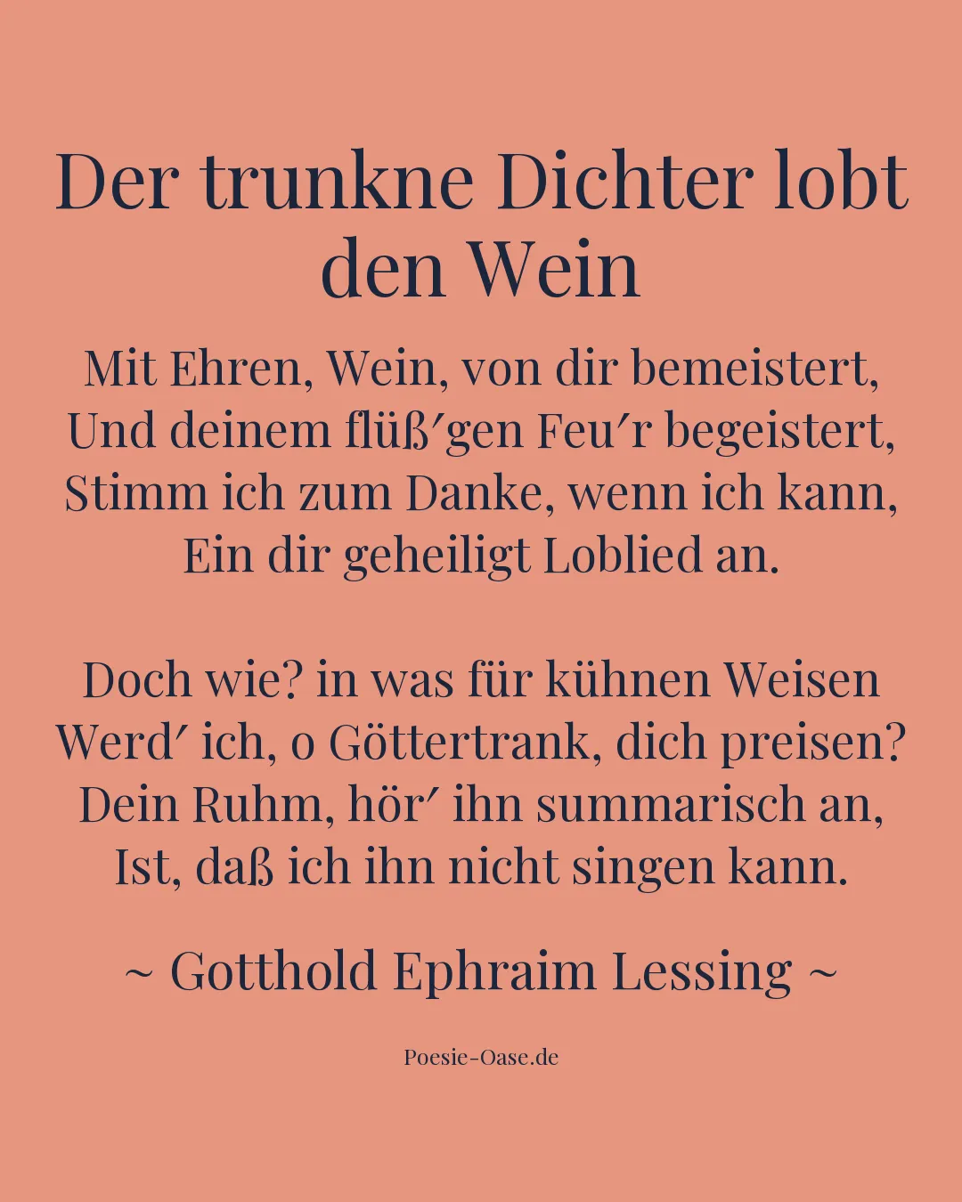 Illustration zu Der trunkne Dichter lobt den Wein