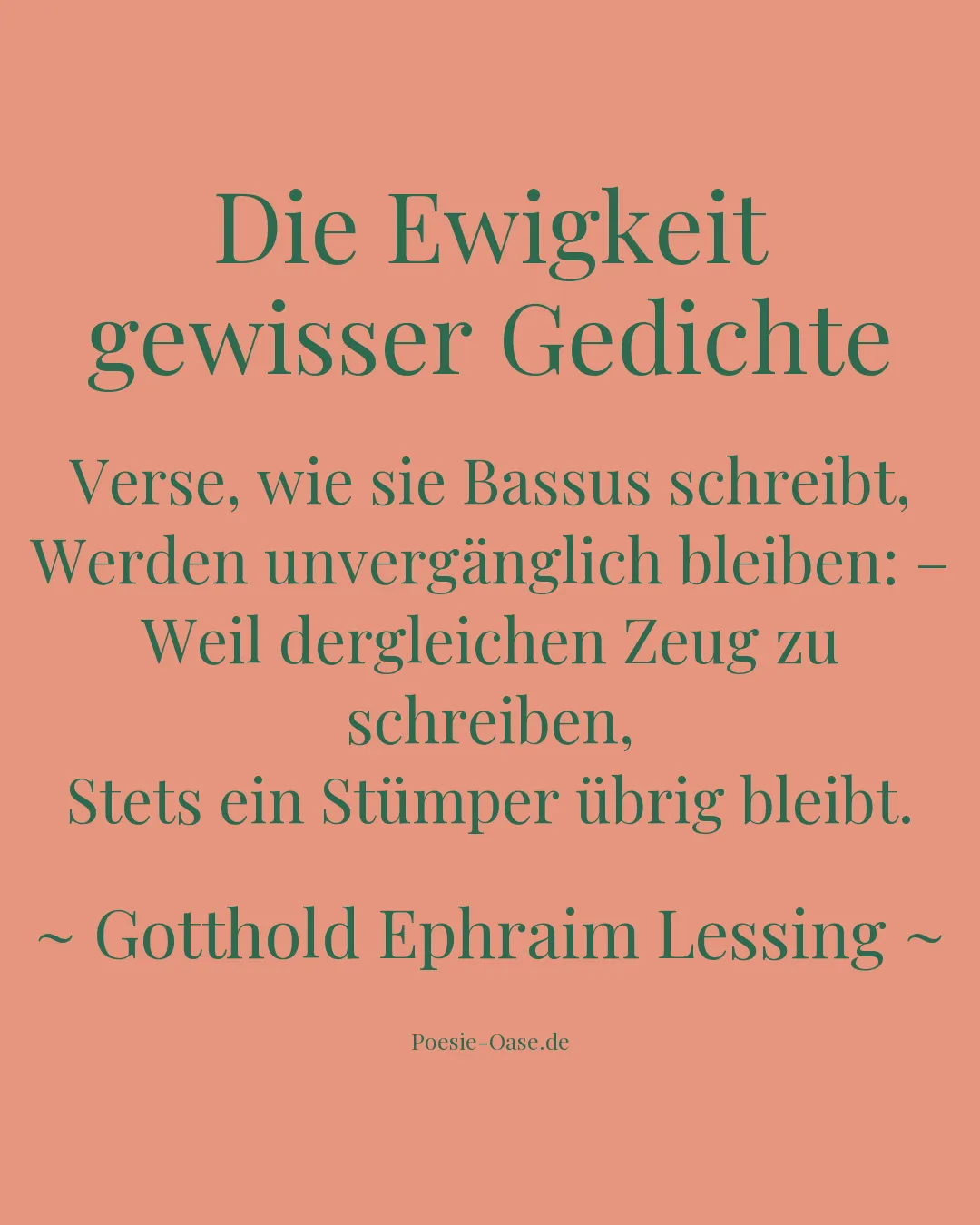 Illustration zu Die Ewigkeit gewisser Gedichte