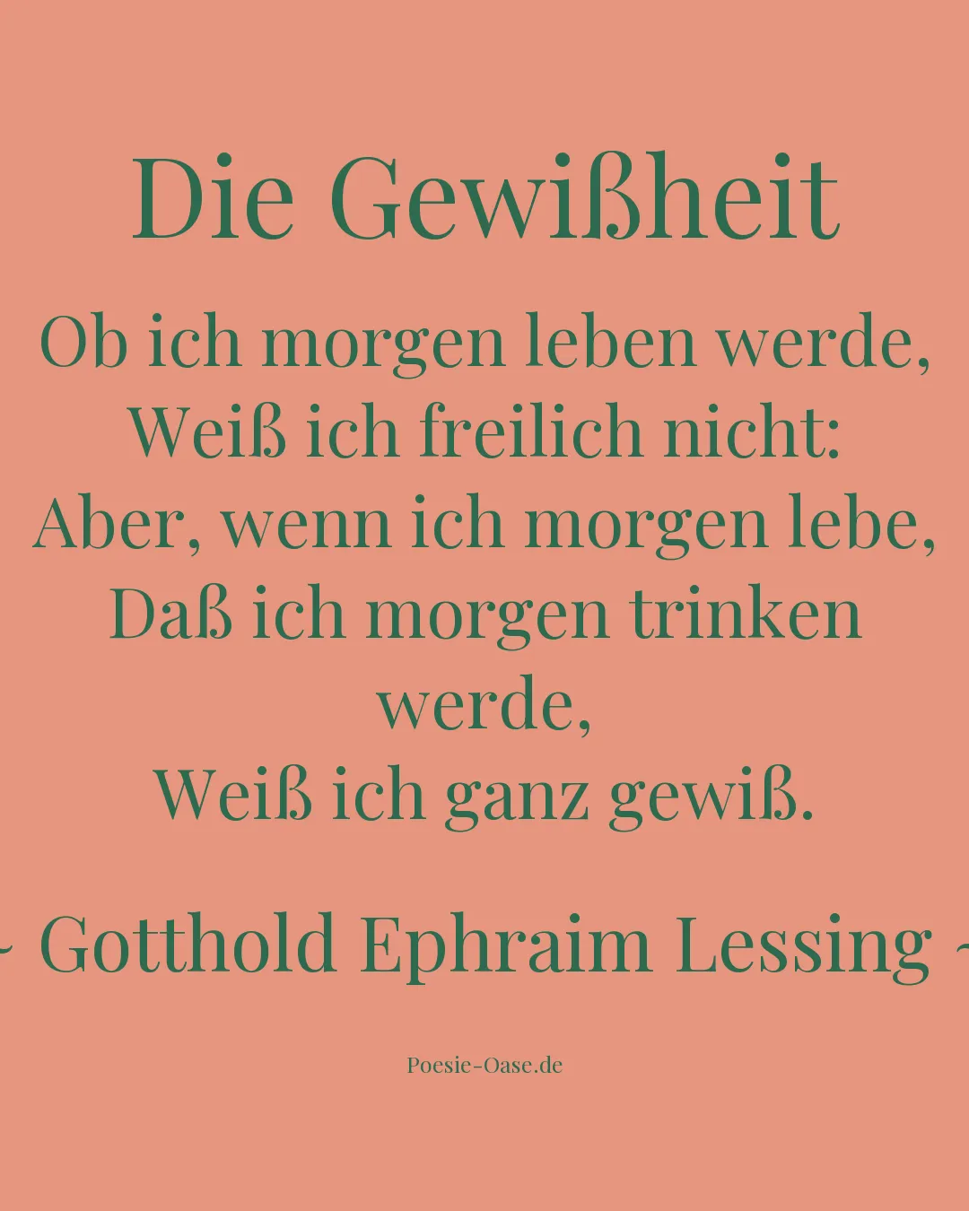 Illustration zu Die Gewißheit
