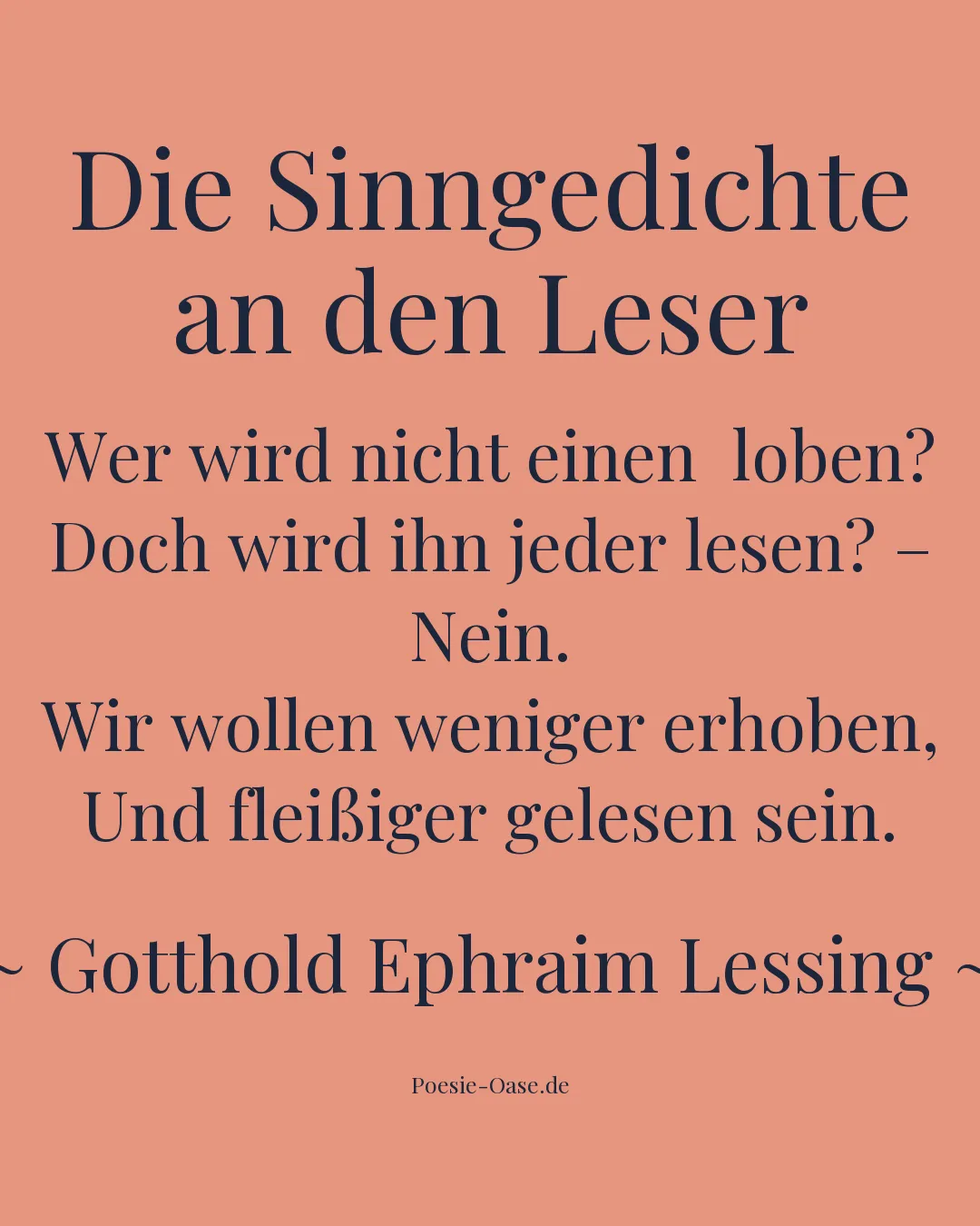 Illustration zu Die Sinngedichte an den Leser