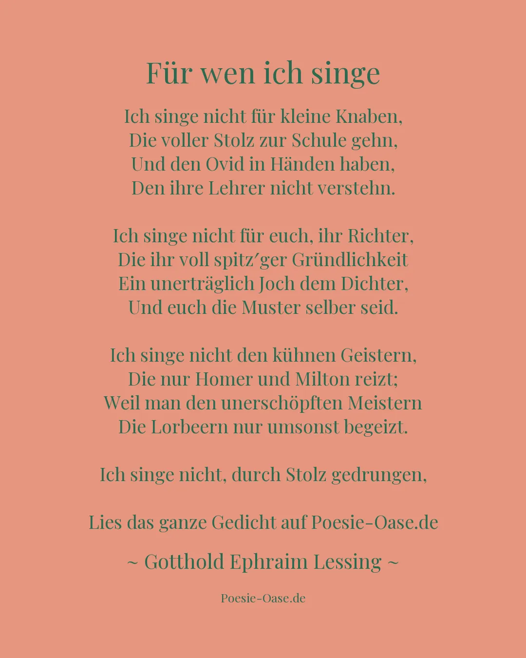 Illustration zu Für wen ich singe