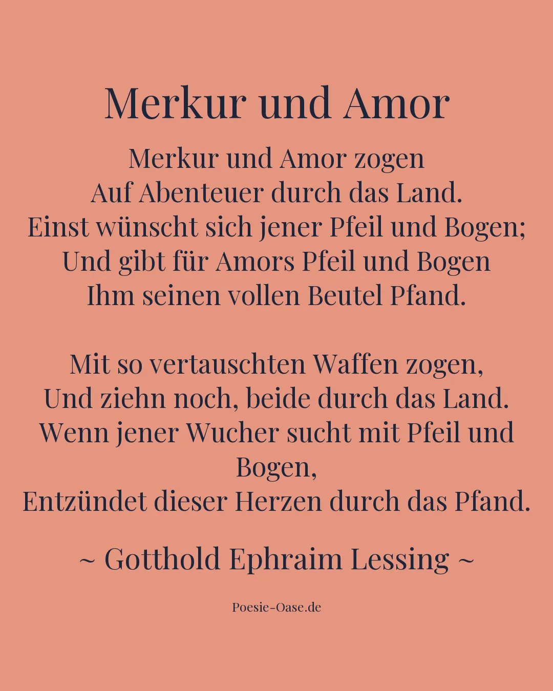 Illustration zu Merkur und Amor