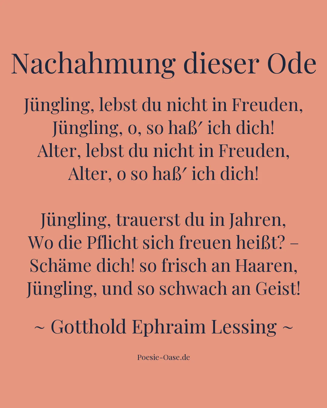 Illustration zu Nachahmung dieser Ode